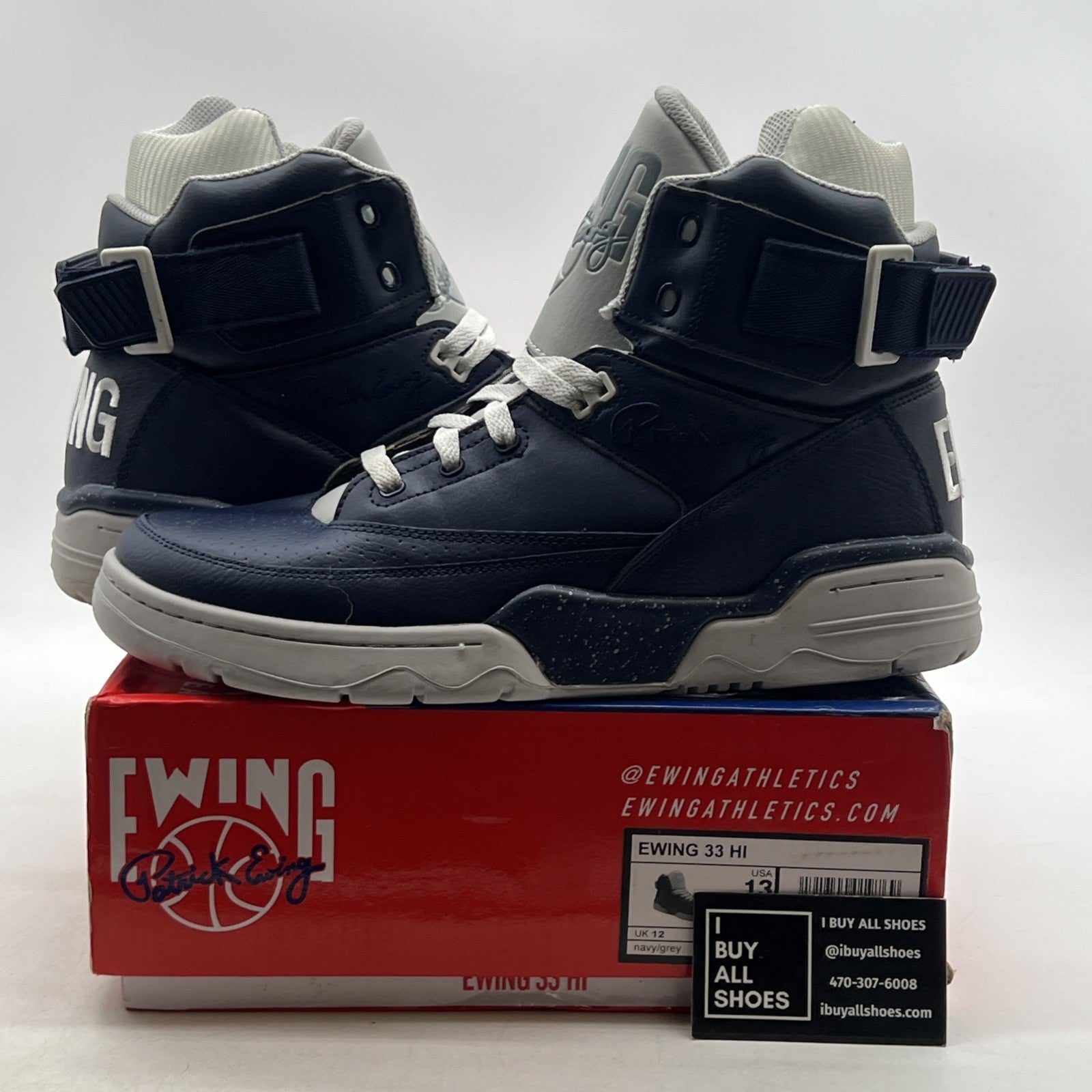Size 13 - EWING ATHLETICS 33 HI - Navy/Grey (1BM00149-124)