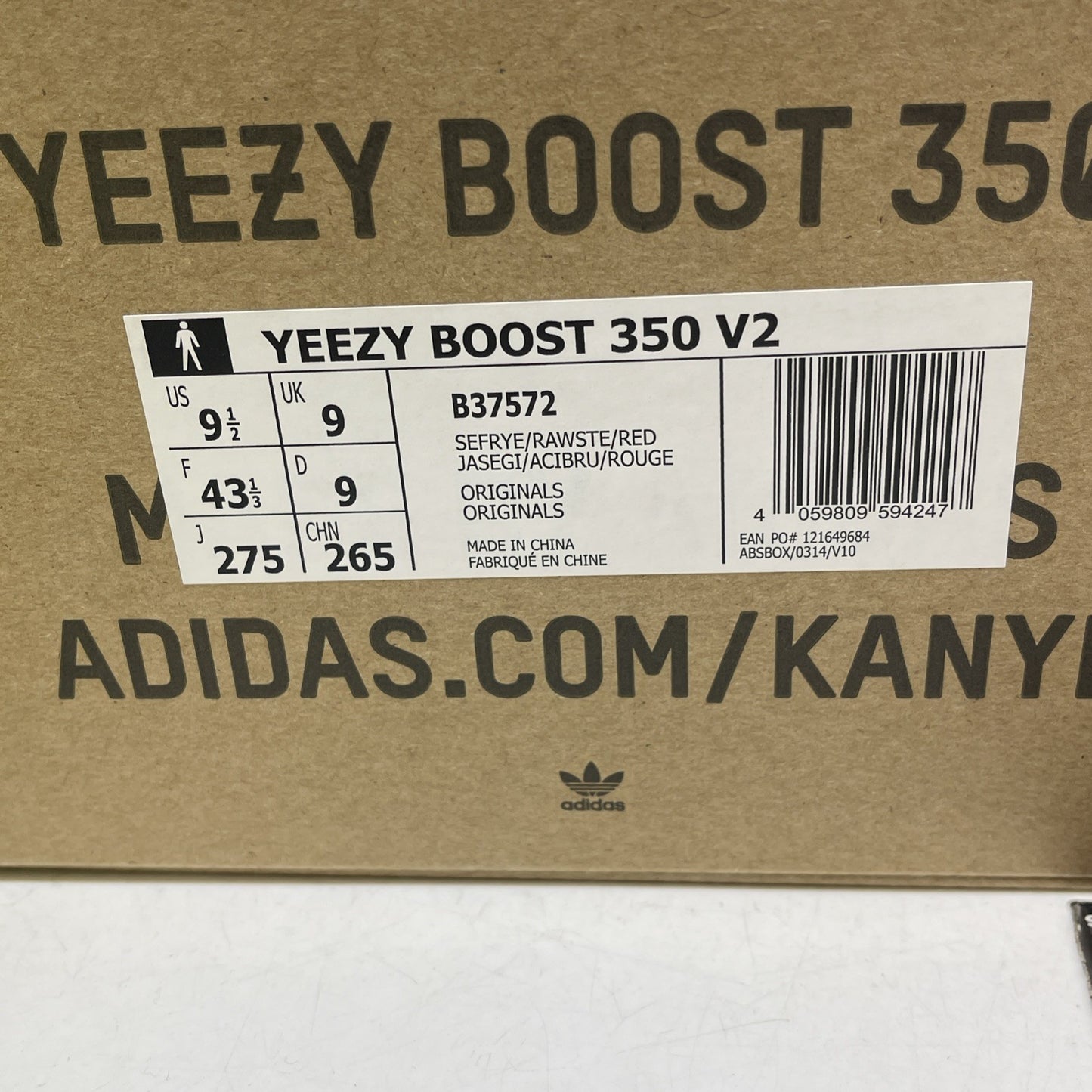 Size 9.5 - adidas Yeezy Boost 350 V2 Low Semi Frozen Yellow Suede (B37572)