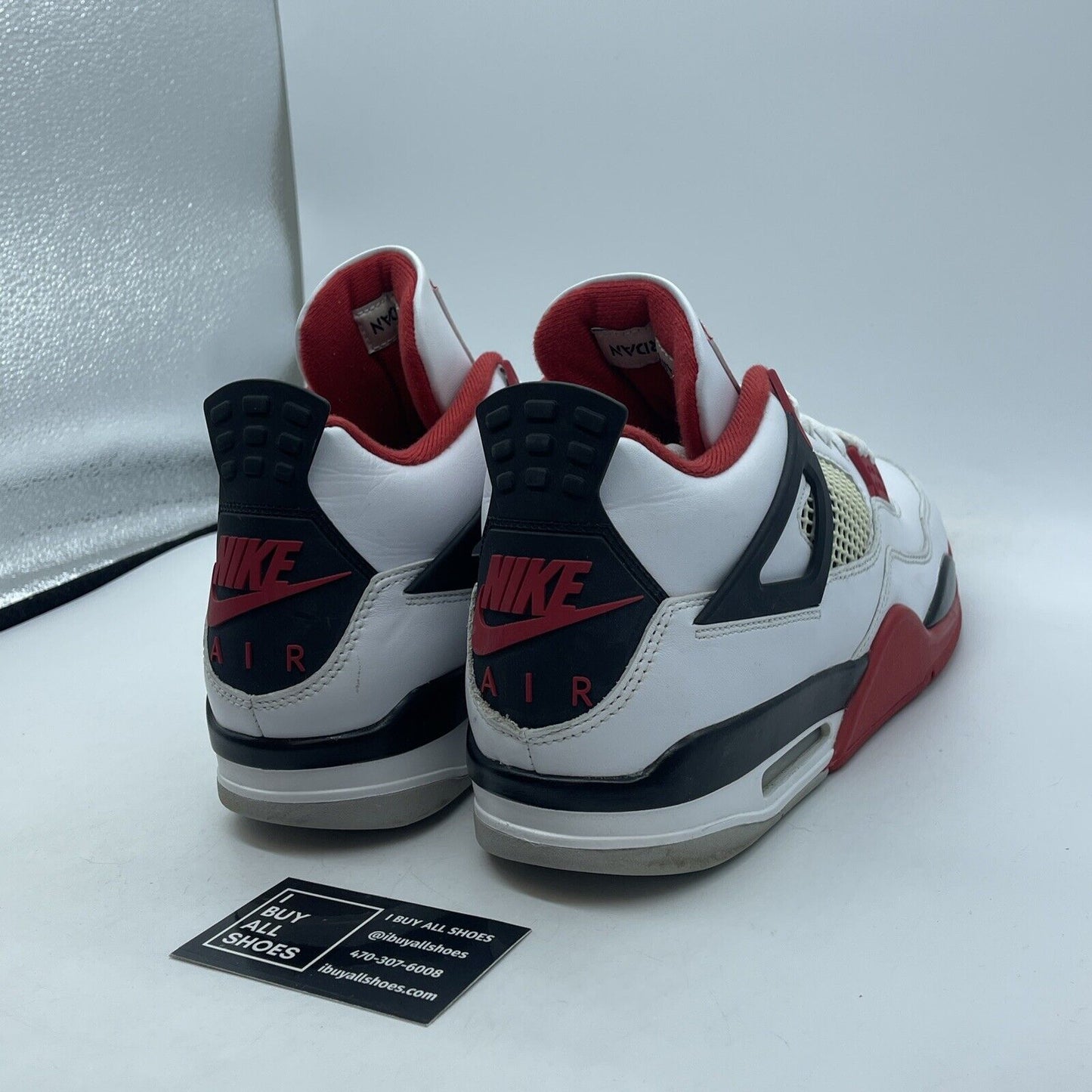 Size 11 - Jordan 4 Retro OG Mid Fire Red Black White Leather (DC7770-160)