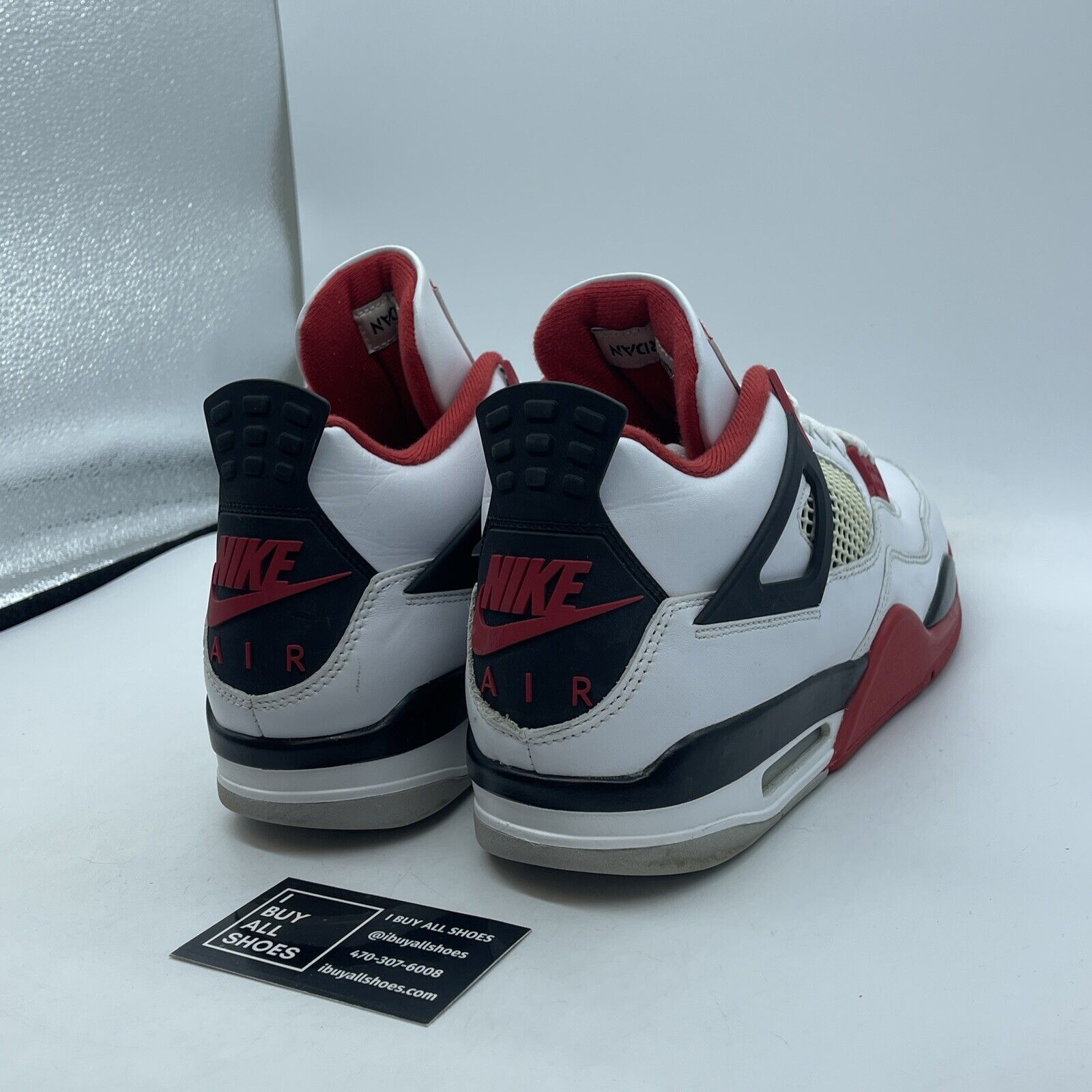 Size 11 - Jordan 4 Retro OG Mid Fire Red Black White Leather (DC7770-160)
