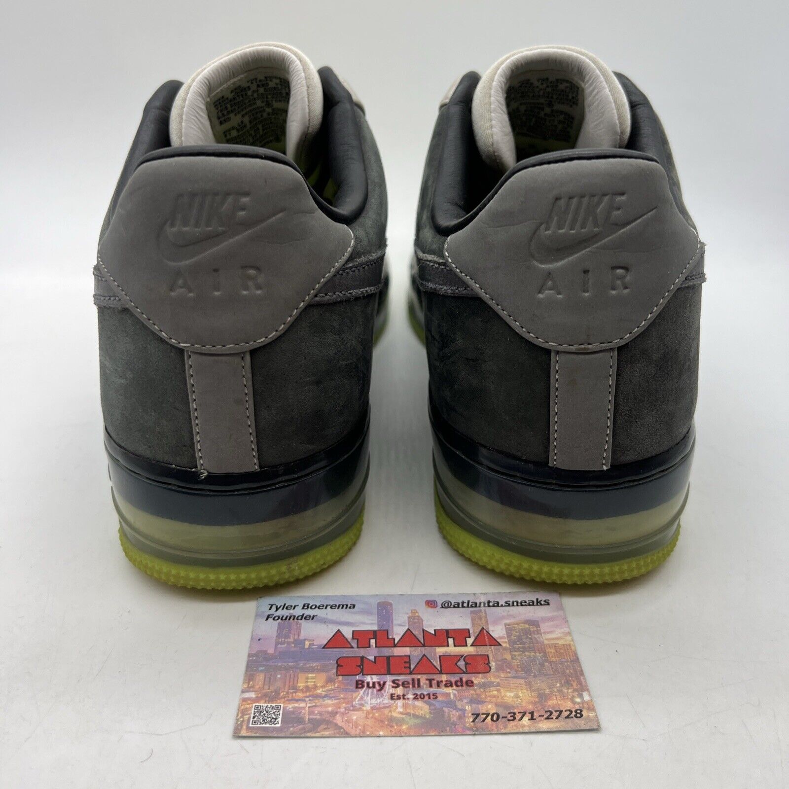 Size 12 - Nike Air Force 1 Supreme Max Air Air Max 95 Grey Volt (318772-001)