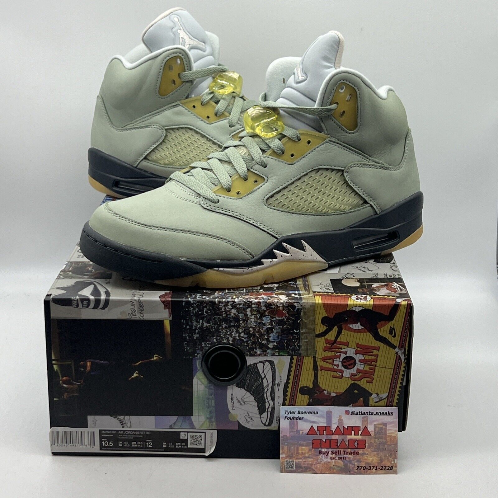 Size 10.5 - Jordan 5 JADE HORIZON 2022 Brand New Og All