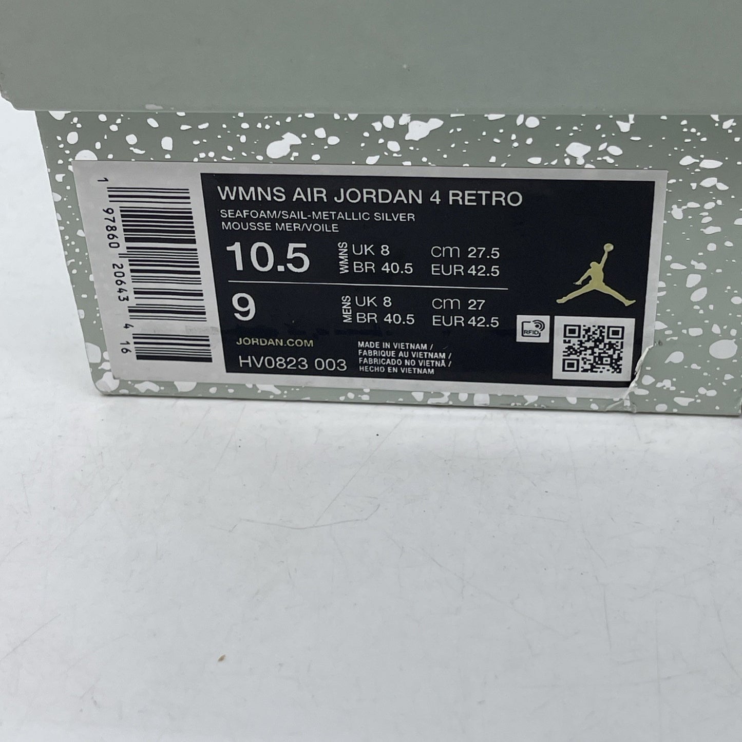 Size 10.5W - Air Jordan 4 Retro Abundance Seafoam (HV0823-003)