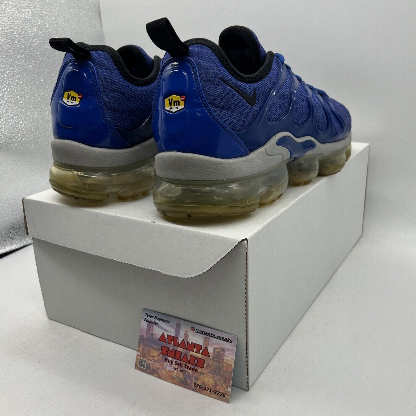 Size 10.5 - Nike Air Vapormax Plus Game Royal (924453-404)