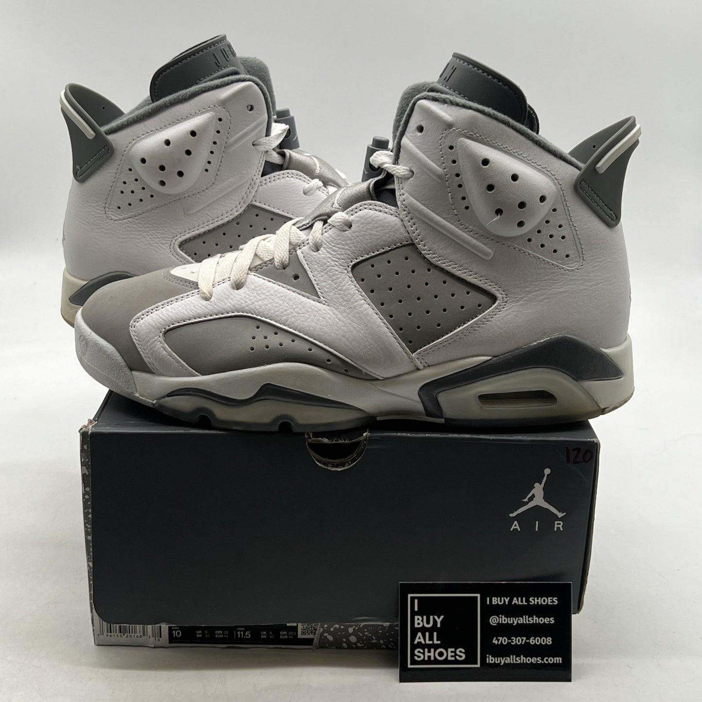 Size 10 - Air Jordan 6 Retro Low Cool Grey (CT8529-100)