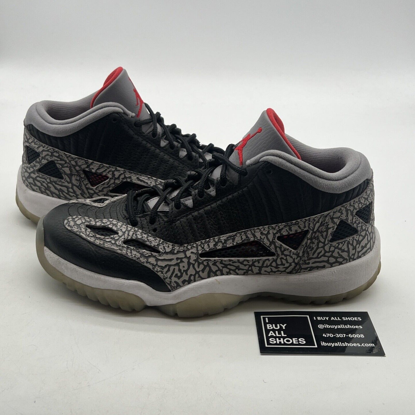 Size 8 - Air Jordan 11 Retro IE Low Black Cement (919712-006)
