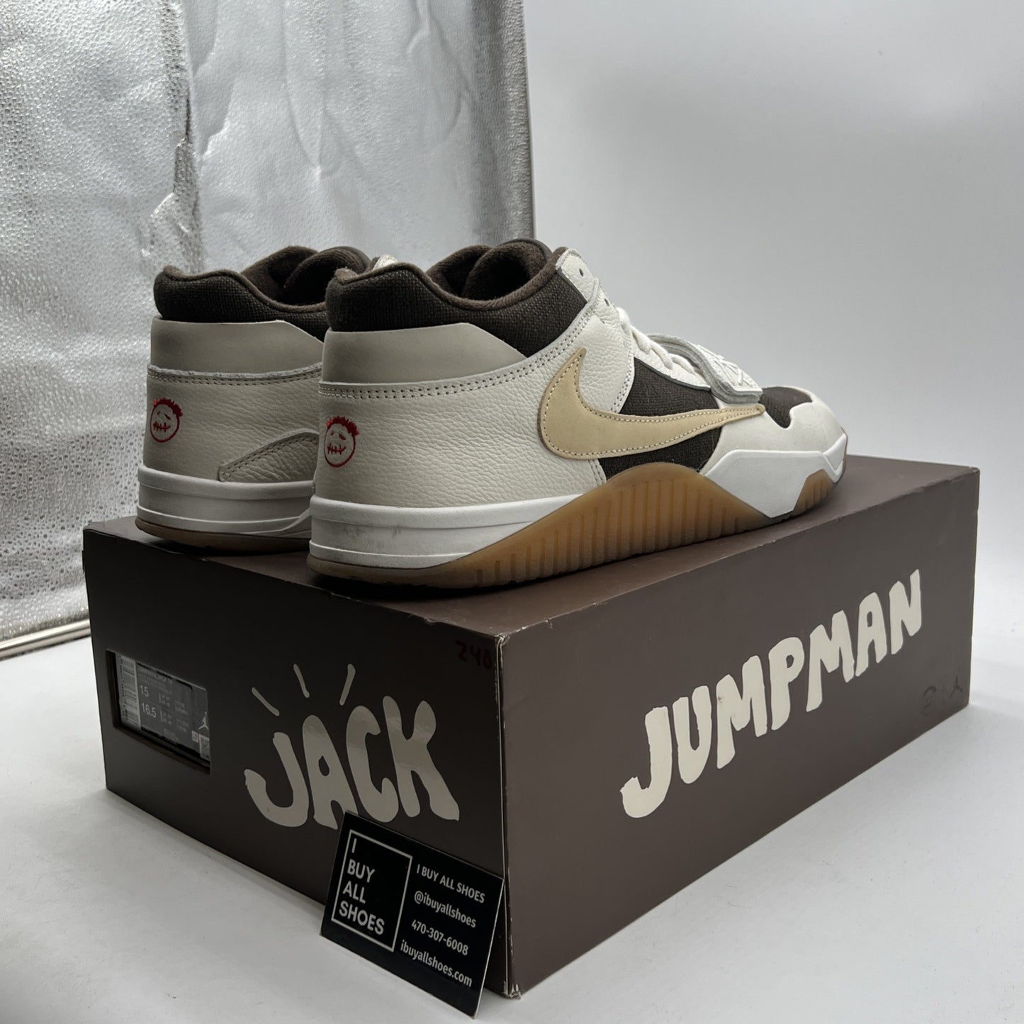 Size 15 - Travis Scott x Jordan Jumpman Jack TR Sail (FZ8117-100)