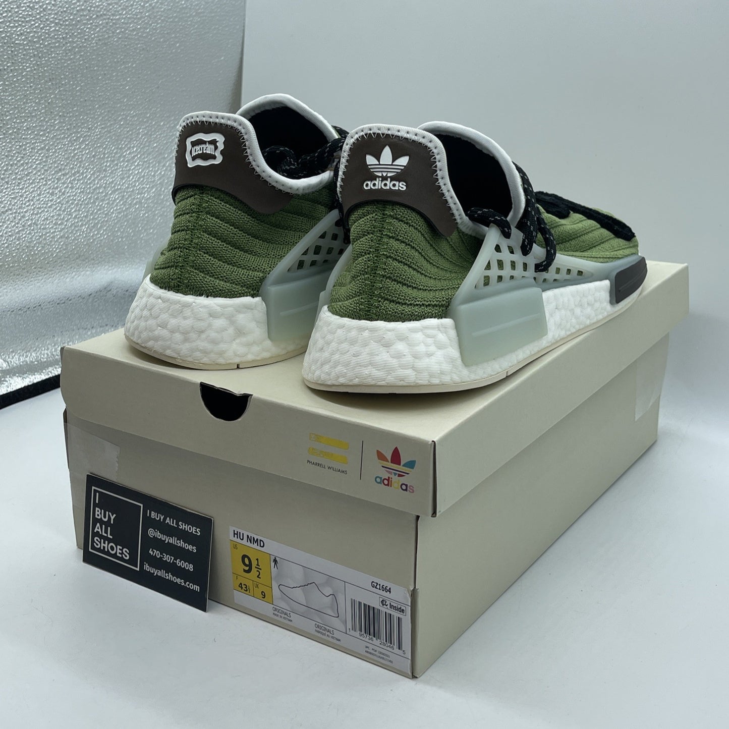 Size 9.5 - adidas BBC Ice Cream x Pharrell x NMD Human Race Running Dog