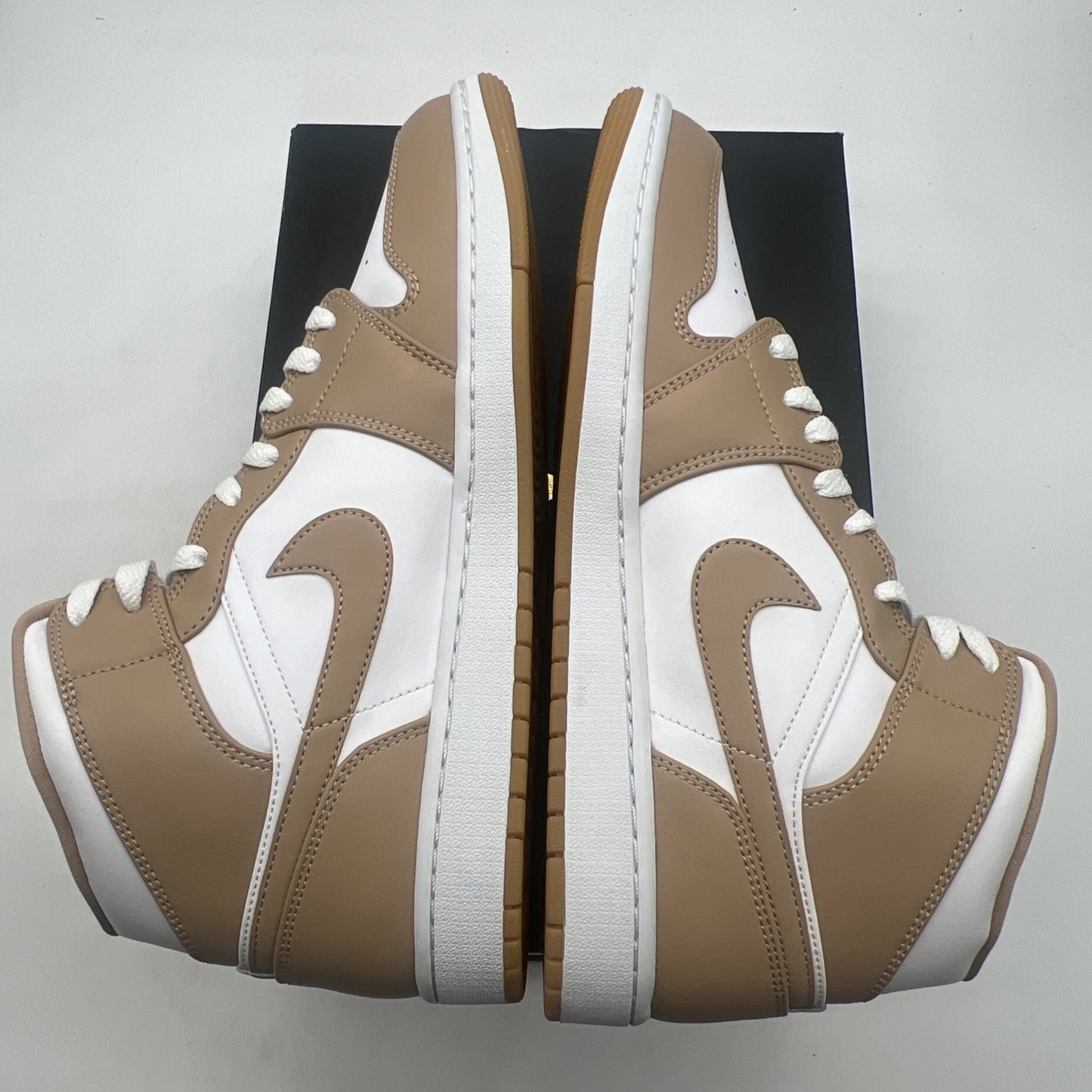 Size 12 - Air Jordan 1 Mid Tan Gum (554724-271)