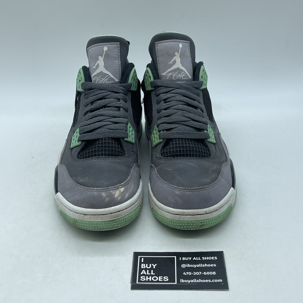 Size 8.5 - Air Jordan 4 Retro Green Glow 2013 (308497-033)