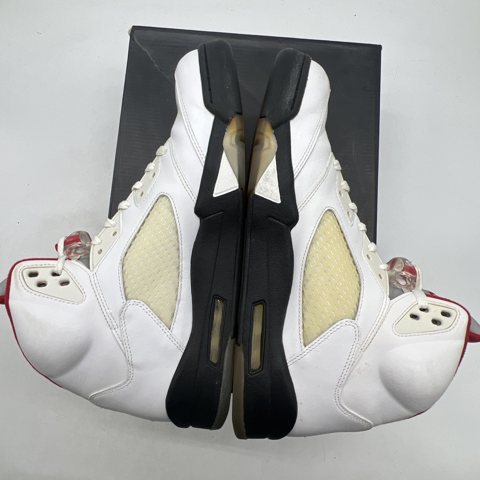 Size 12 - Air Jordan 5 Retro 2013 White Fire Red (136027-100)