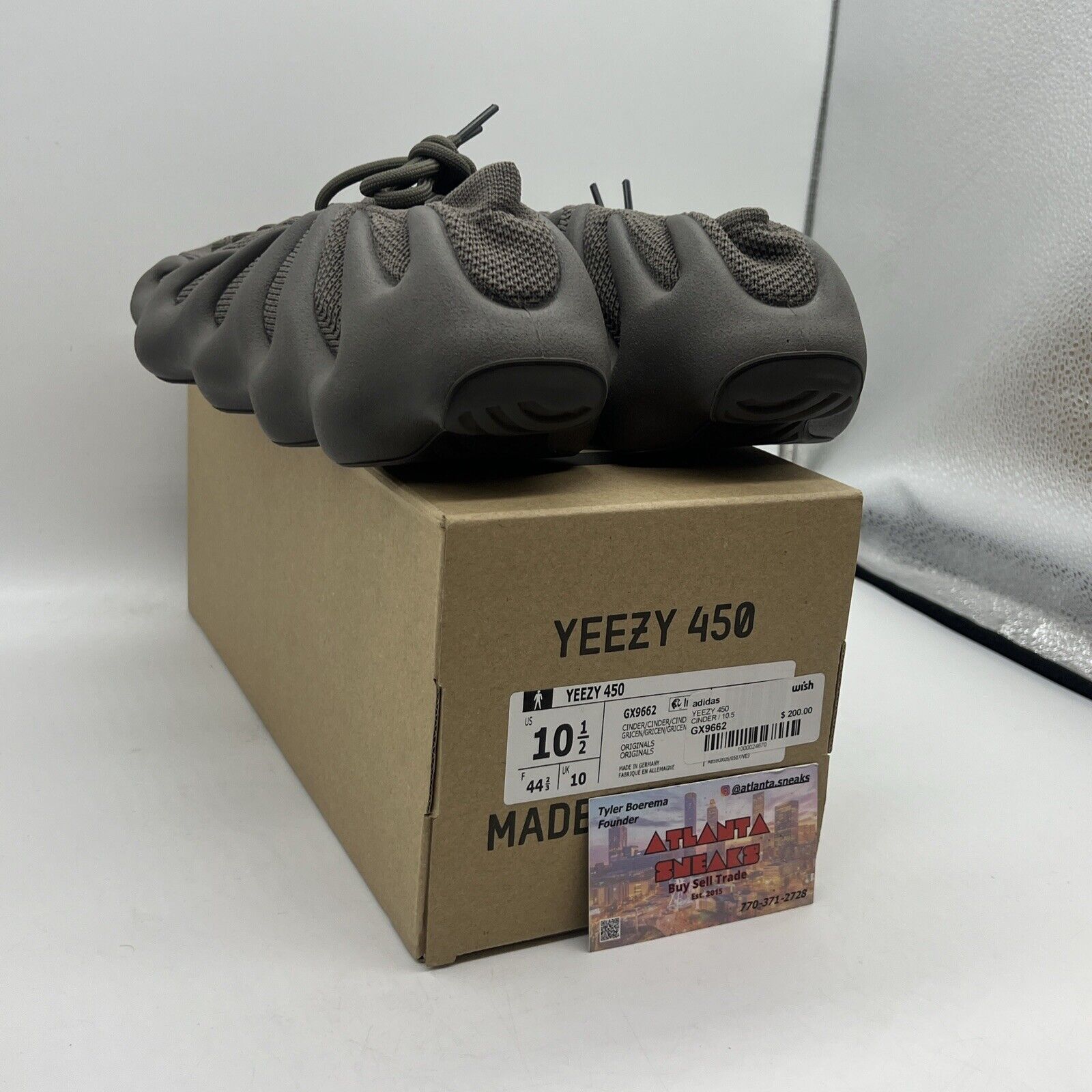 Size 10.5 - adidas Yeezy 450 Cinder Brand New Og All