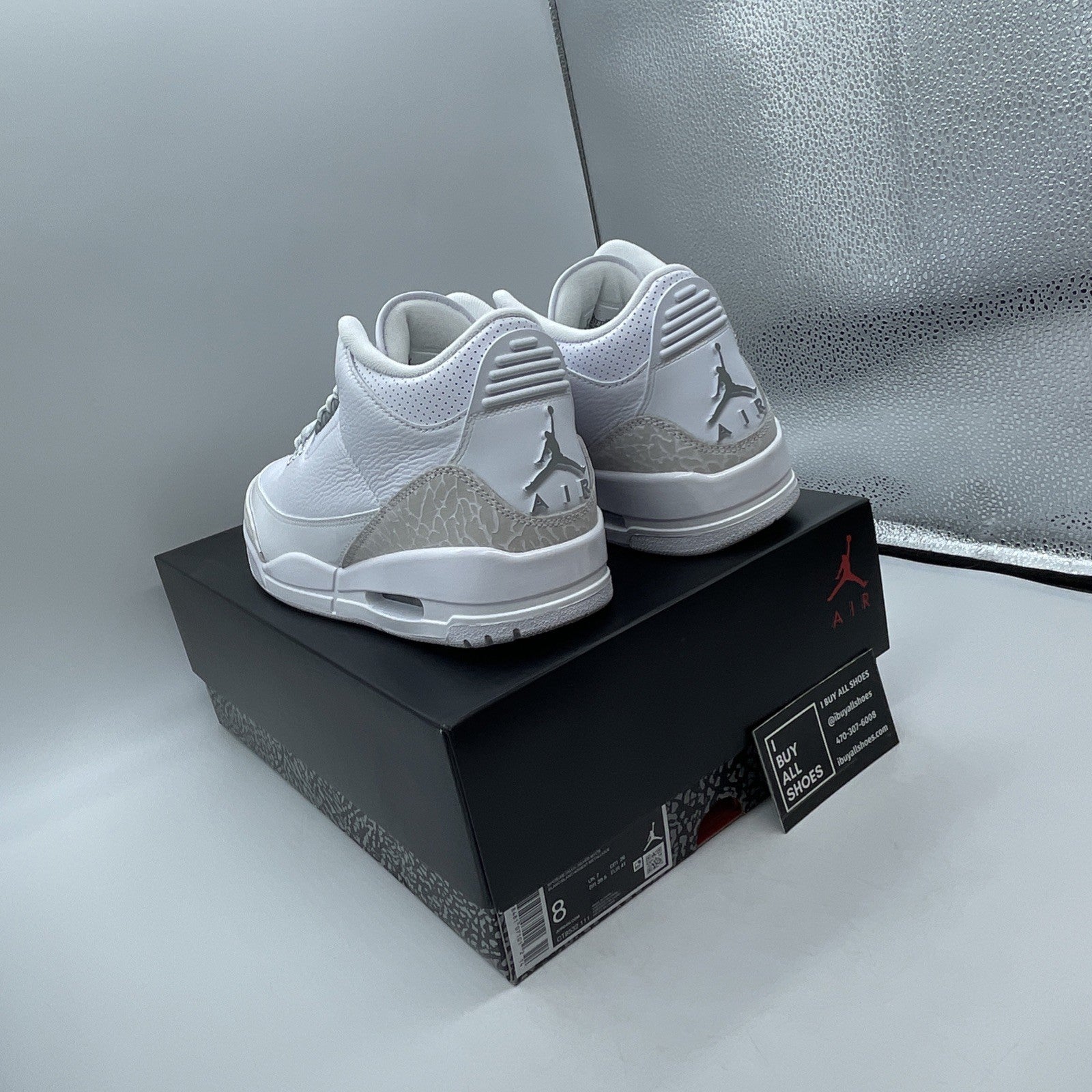 Size 8 - Air Jordan 3 Retro 2025 Pure Money Suede Leather (CT8532-111)