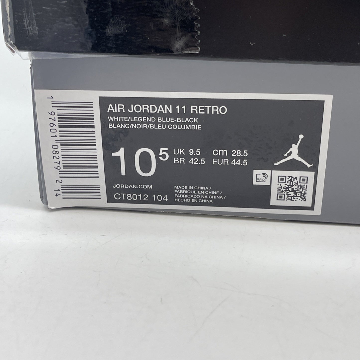 Size 10.5 - Air Jordan 11 Retro 2024 Legend Blue / Columbia White (CT8012-104)