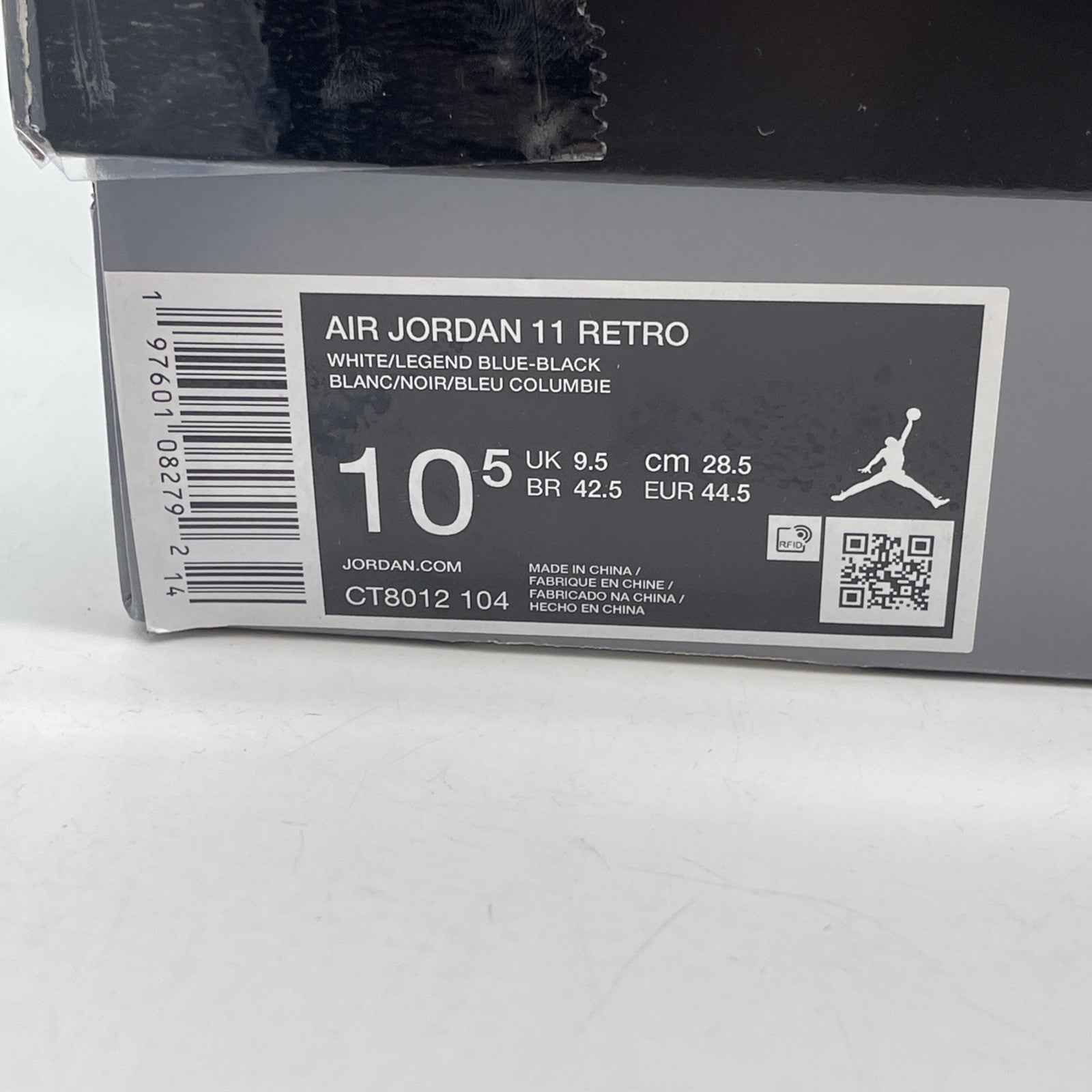 Size 10.5 - Air Jordan 11 Retro 2024 Legend Blue / Columbia White (CT8012-104)