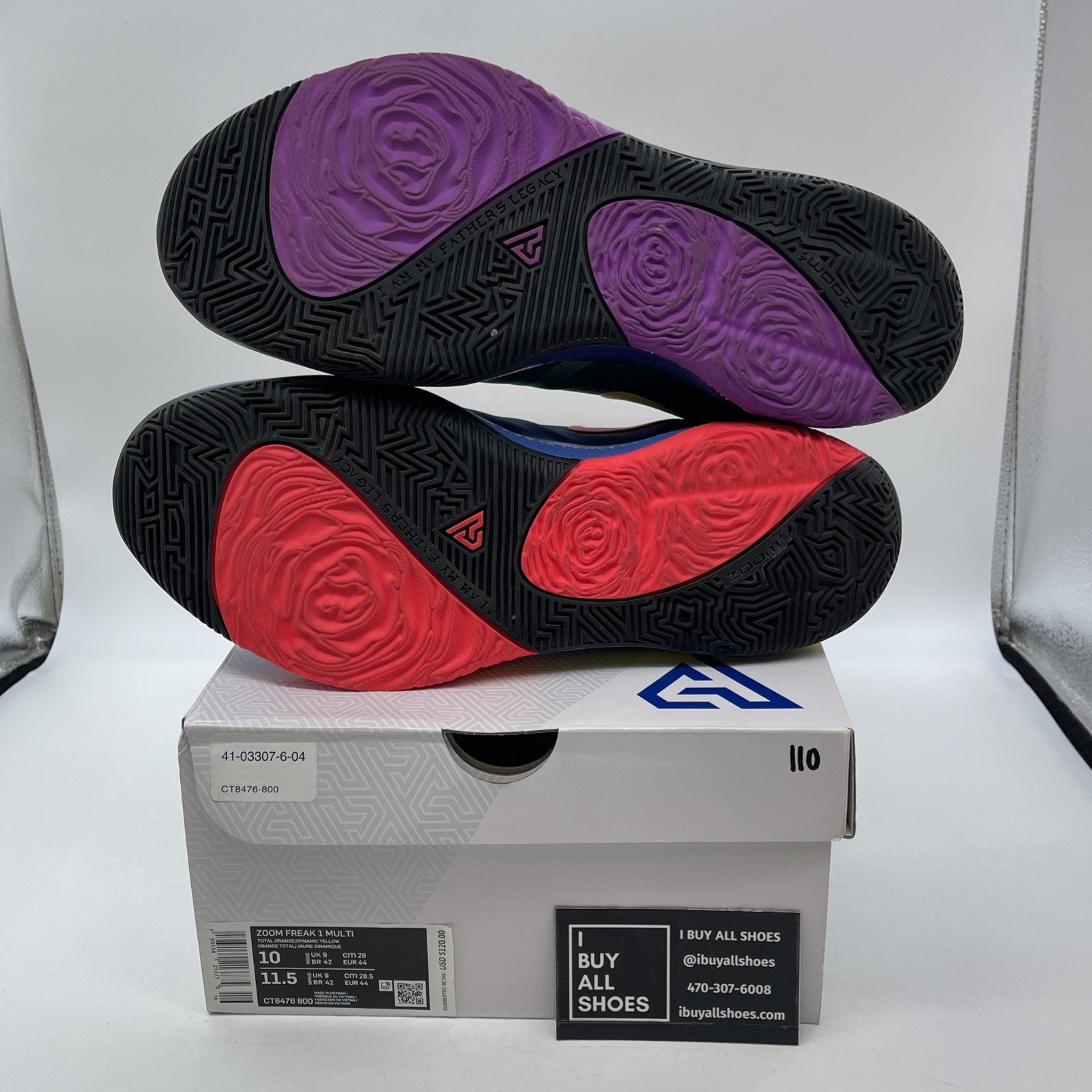 Size 10 - Nike Zoom Freak 1 Roots Multi Color Leather (CT8476-800)