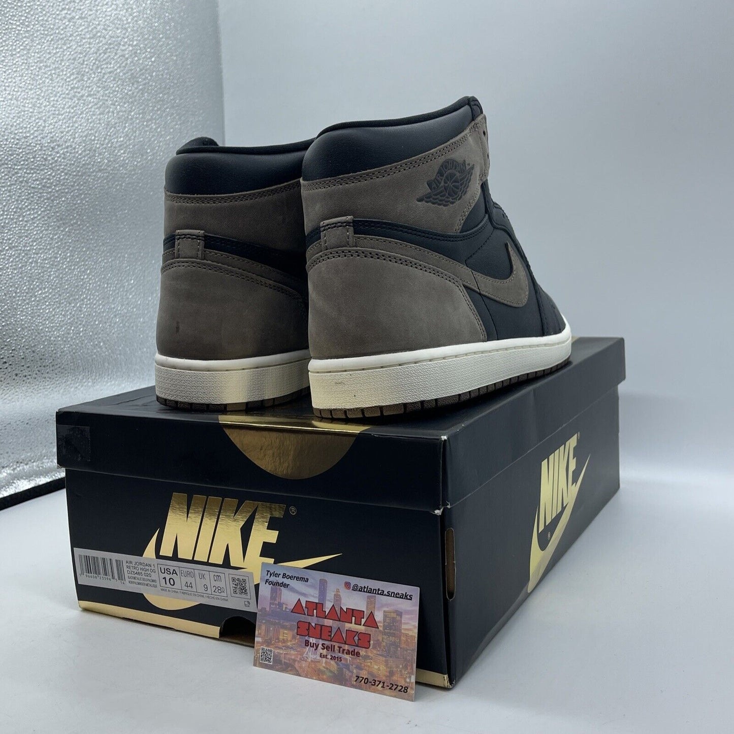 Size 10 - Jordan 1 Retro OG High Palomino Brown Black Suede (DZ5485-020)