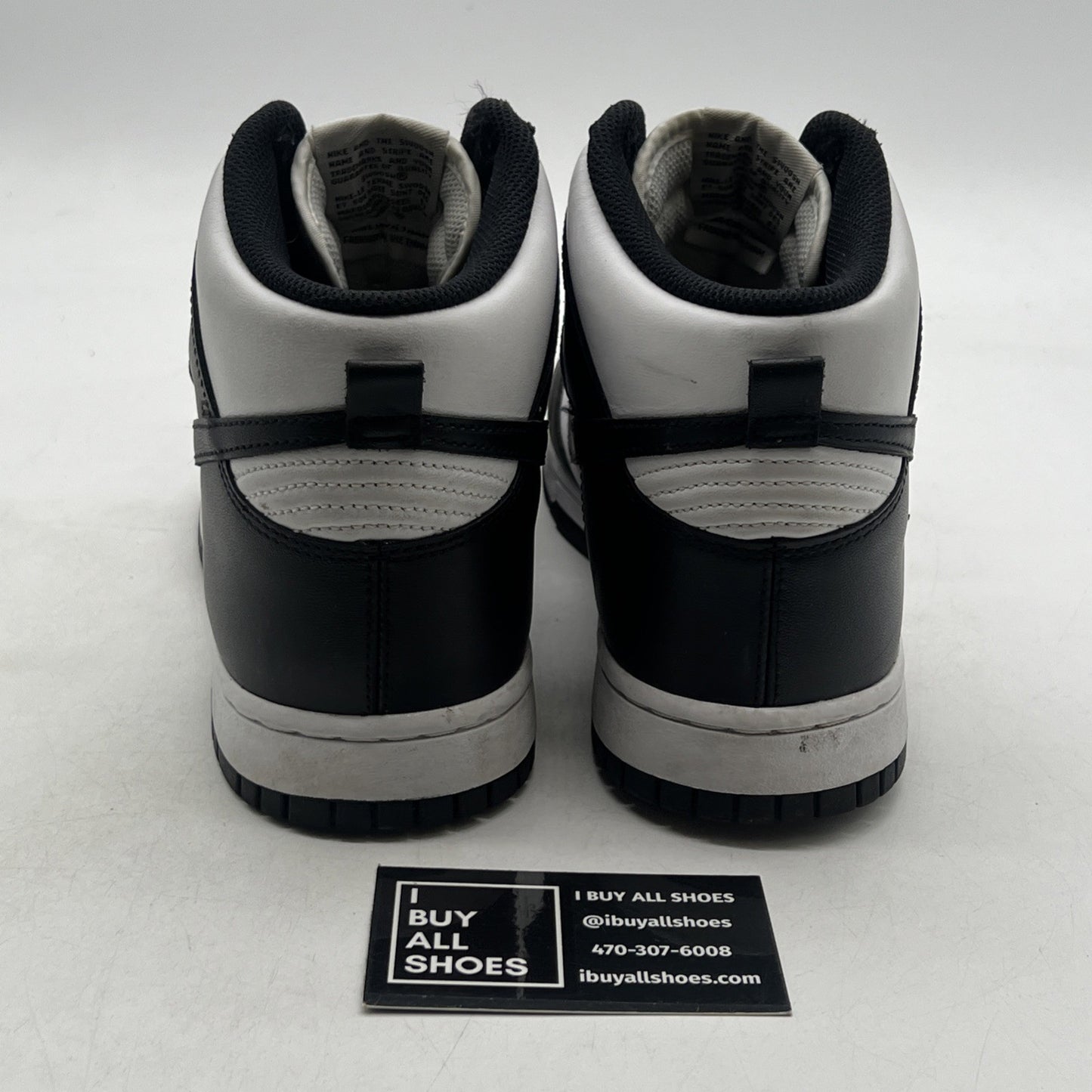 Size 10.5 - Nike Dunk High Black White (DD1399-105)