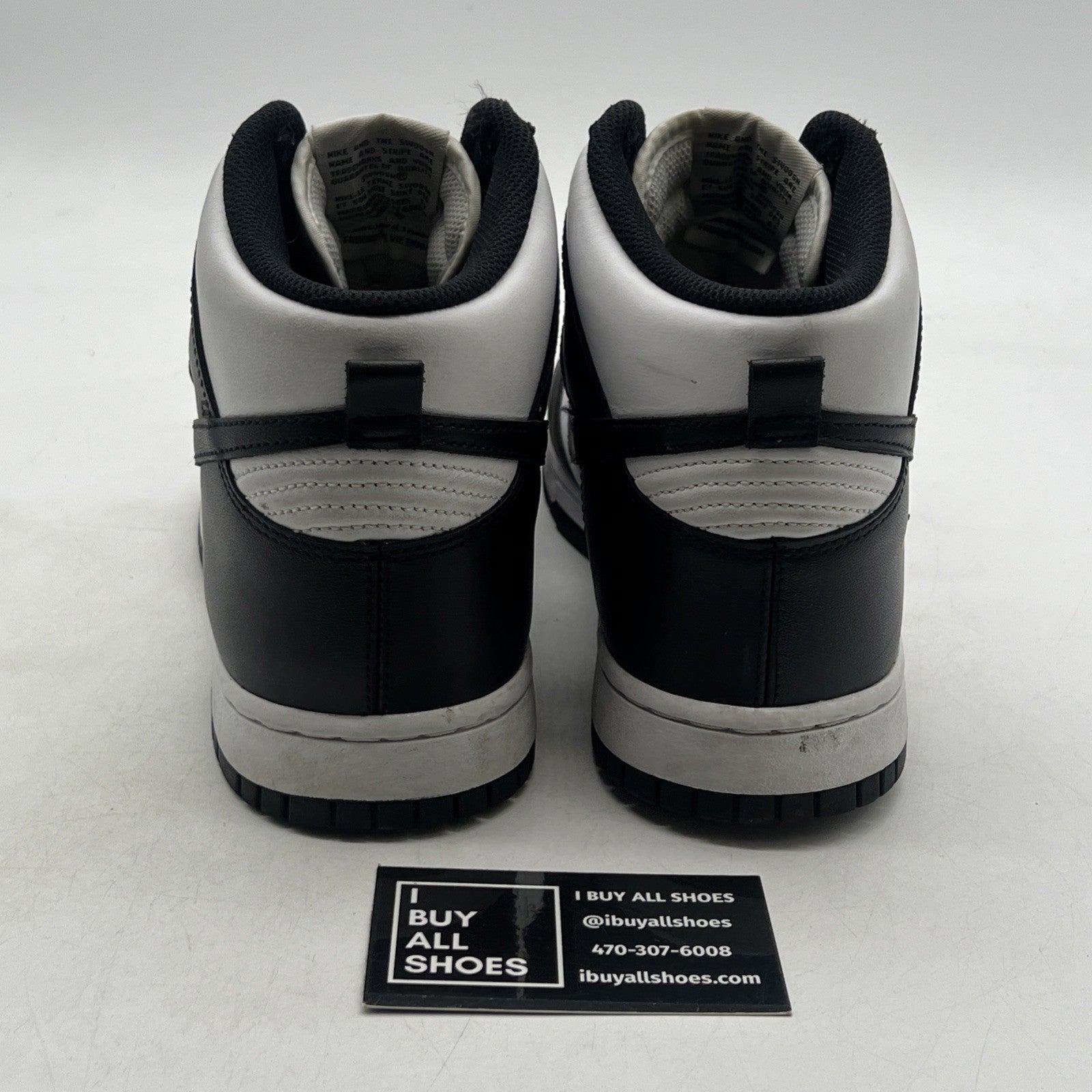Size 10.5 - Nike Dunk High Black White (DD1399-105)