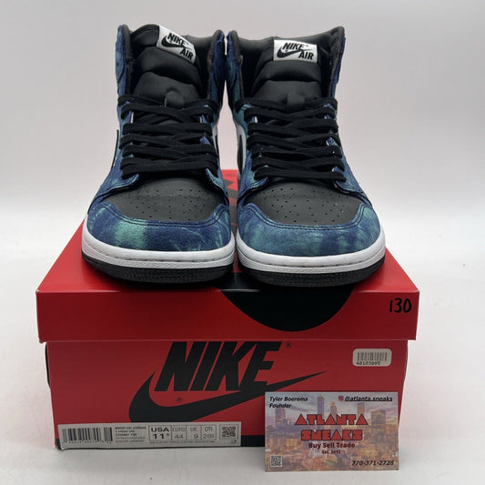 Size 11.5 - Air Jordan 1 Retro OG High Tie-Dye W Black White (CD0461-100)