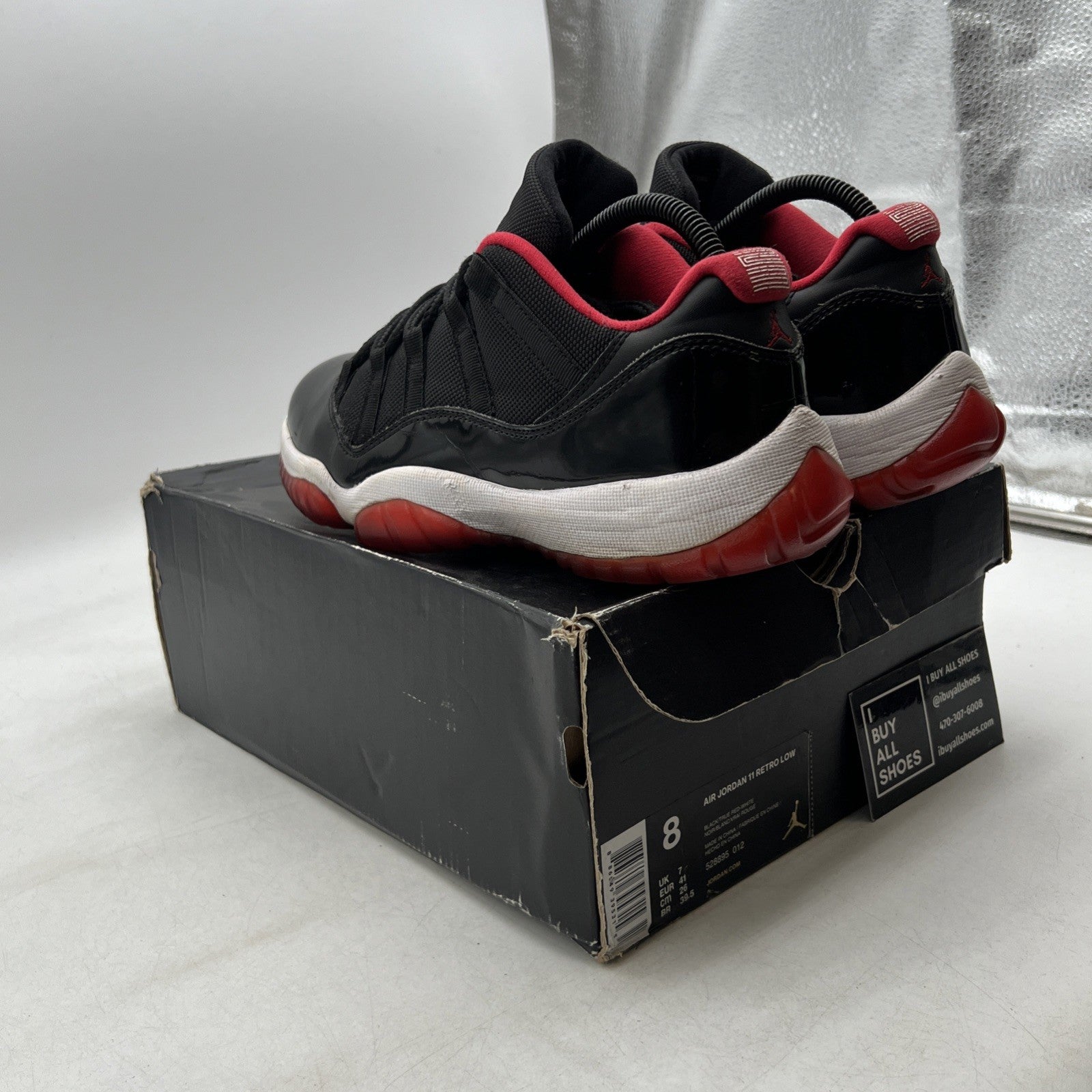 Size 8 - Air Jordan 11 Retro 2015 Low Bred (528895-012)