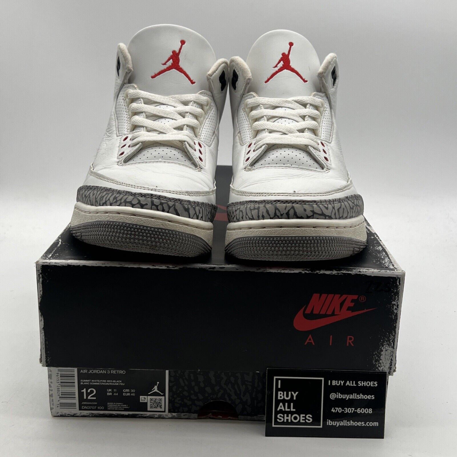 Size 12 - Air Jordan 3 Retro Mid White Cement Reimagined (DN3707-100)