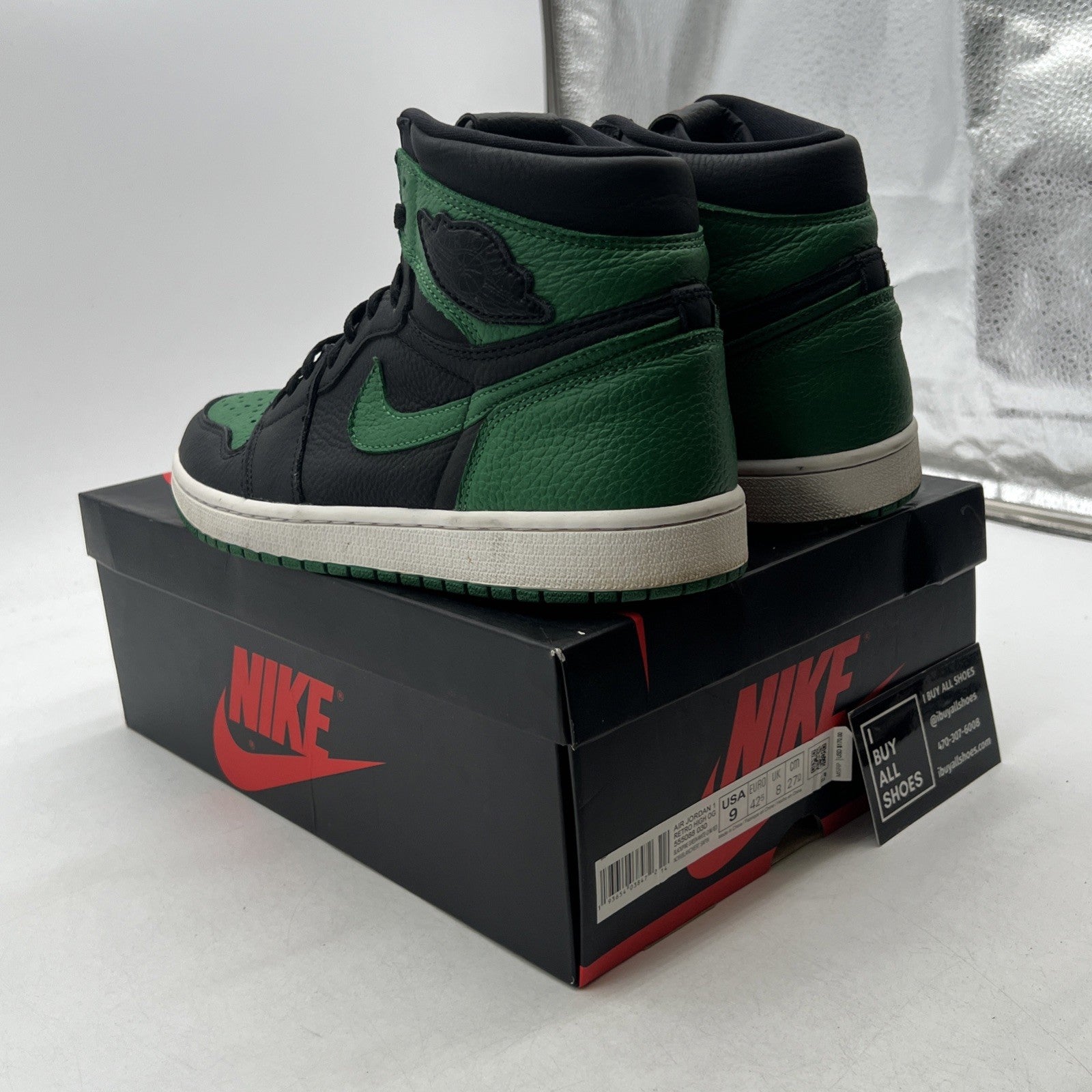Size 9 - Air Jordan 1 Retro OG High Pine Green 2.0 (555088-030)