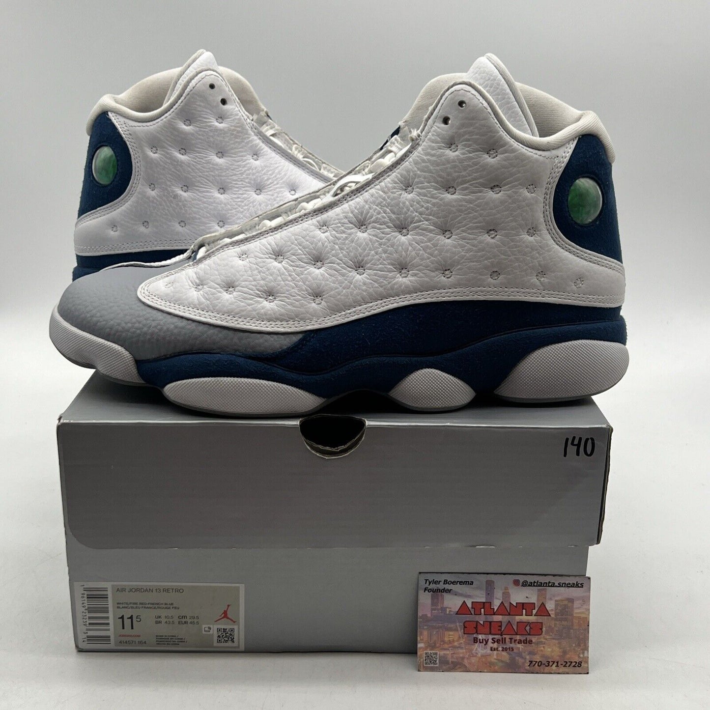 Size 11.5 - Jordan 13 Retro Mid French Blue Grey Leather (414571-164)