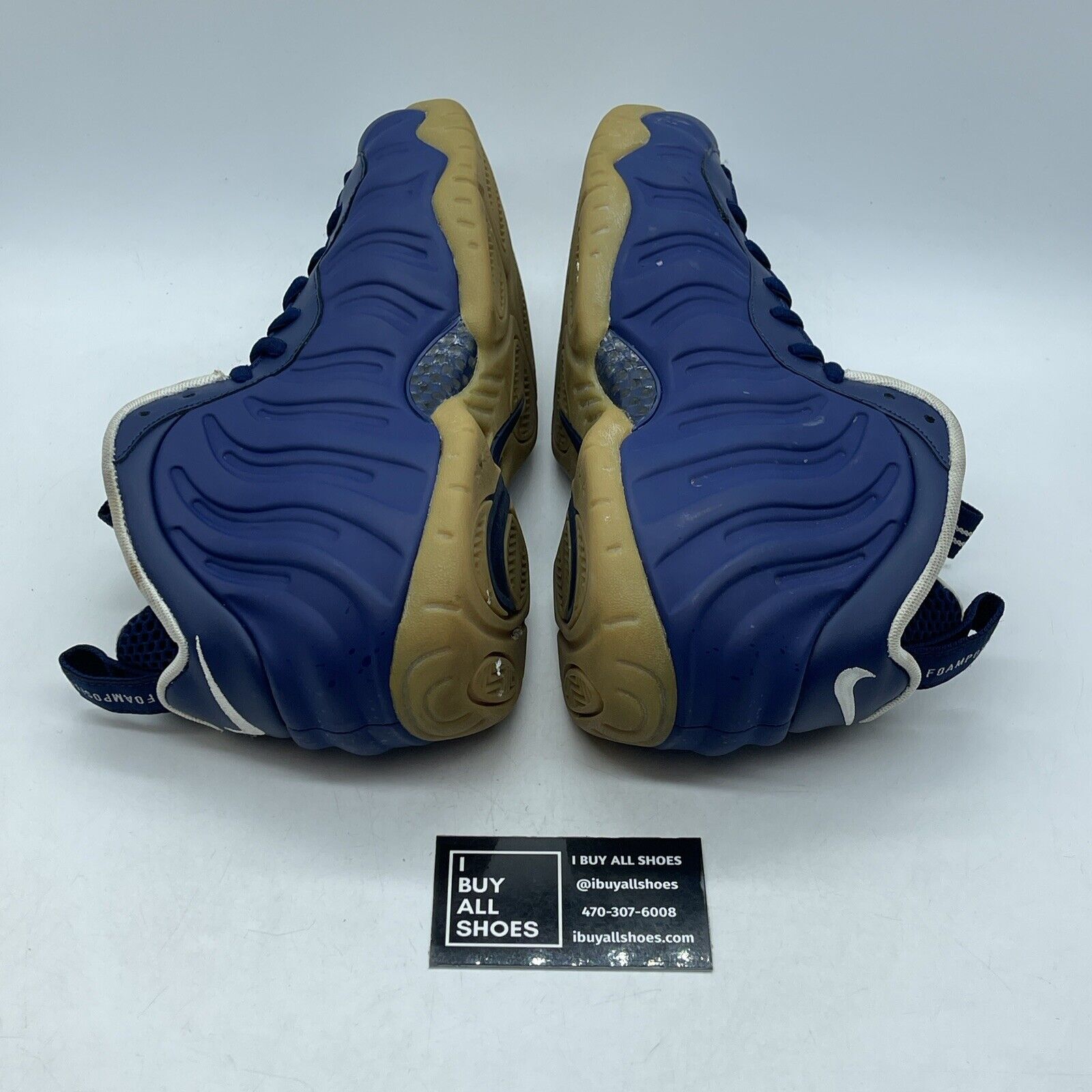 Size 9.5 - Nike Air Foamposite Pro USA Blue Red White Suede Leather (CJ0325-400)