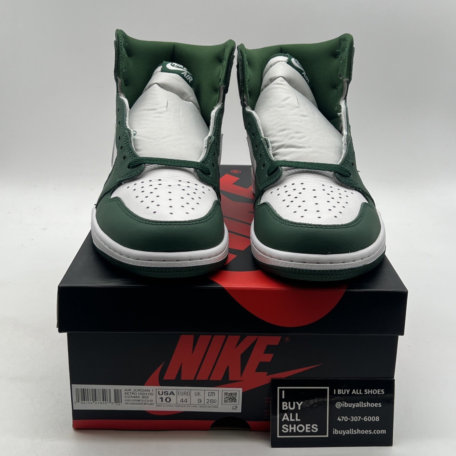 Size 10 - Air Jordan 1 Retro OG High Gorge Green (DZ5485-303)