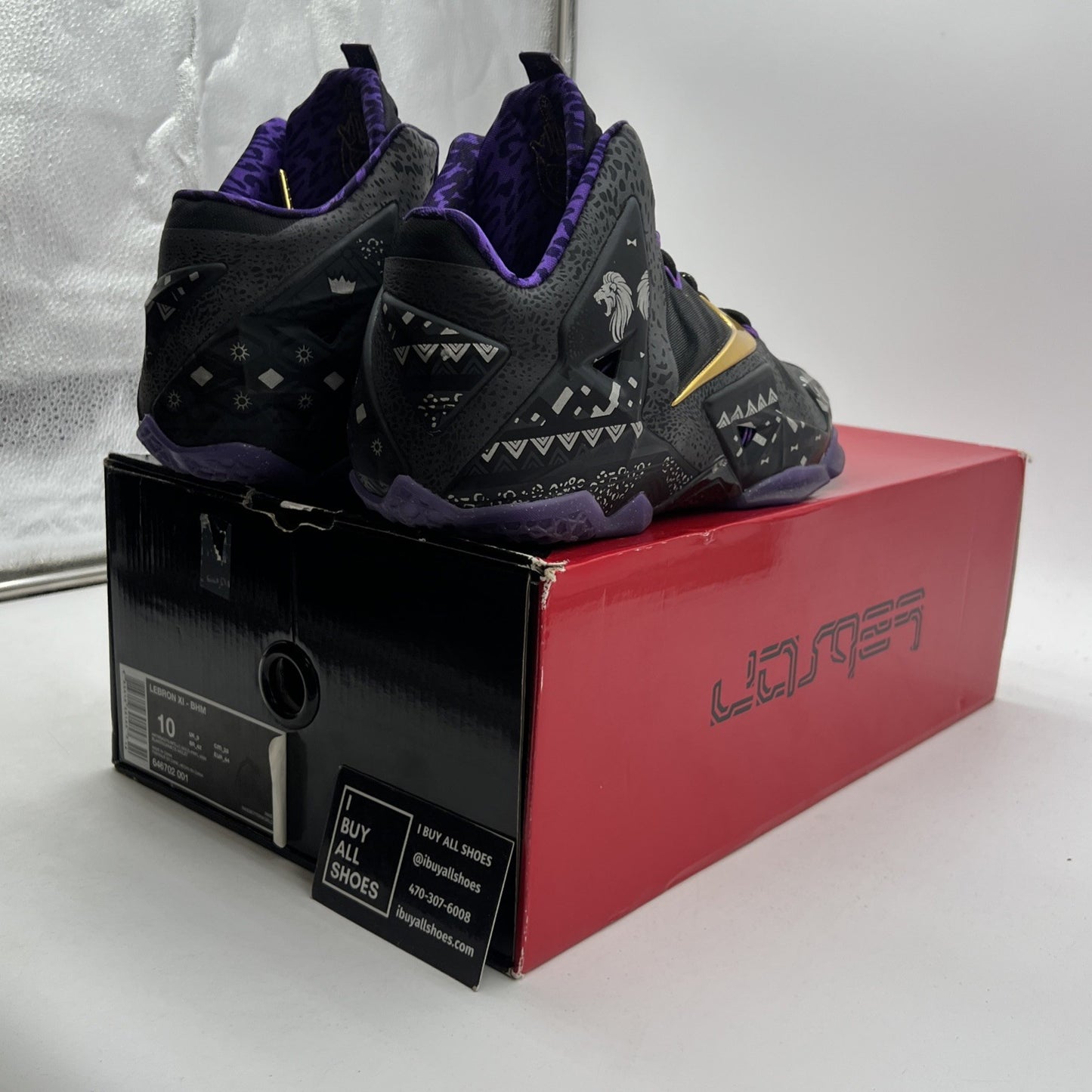 Size 10 - Nike LeBron 11 BHM - (646702-001)