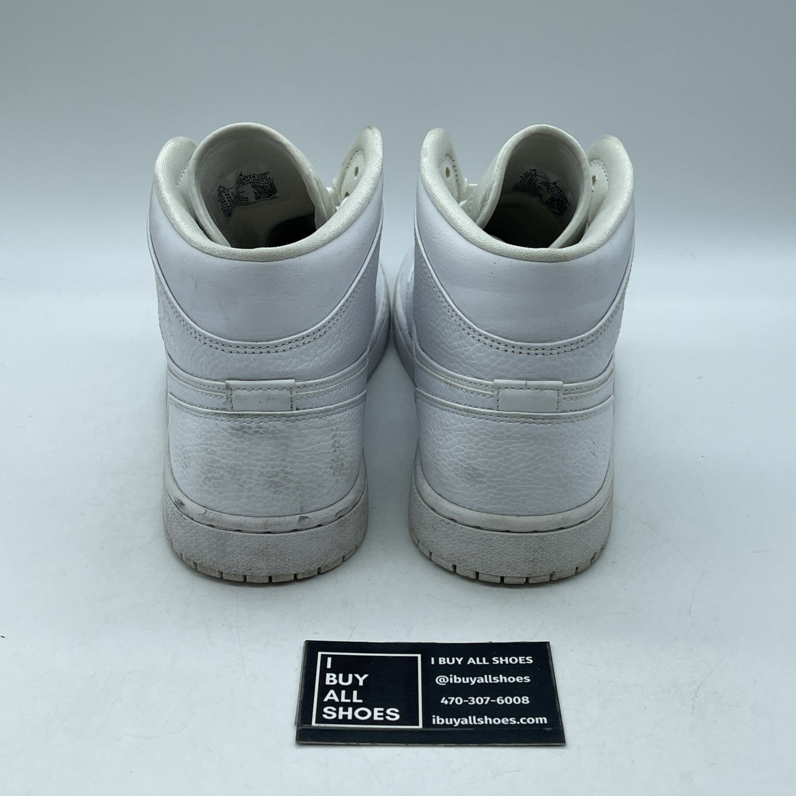 Size 10 - Jordan 1 Mid Triple White - 554724-130