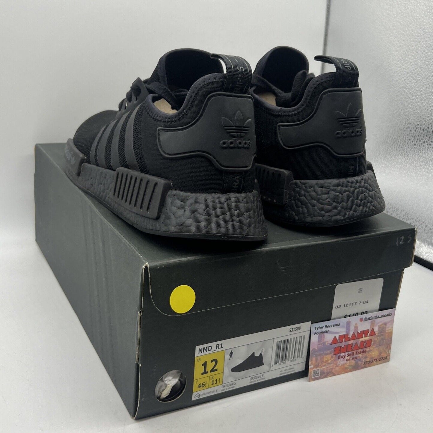 Size 12 - adidas NMD_R1 Triple Black (S31508)
