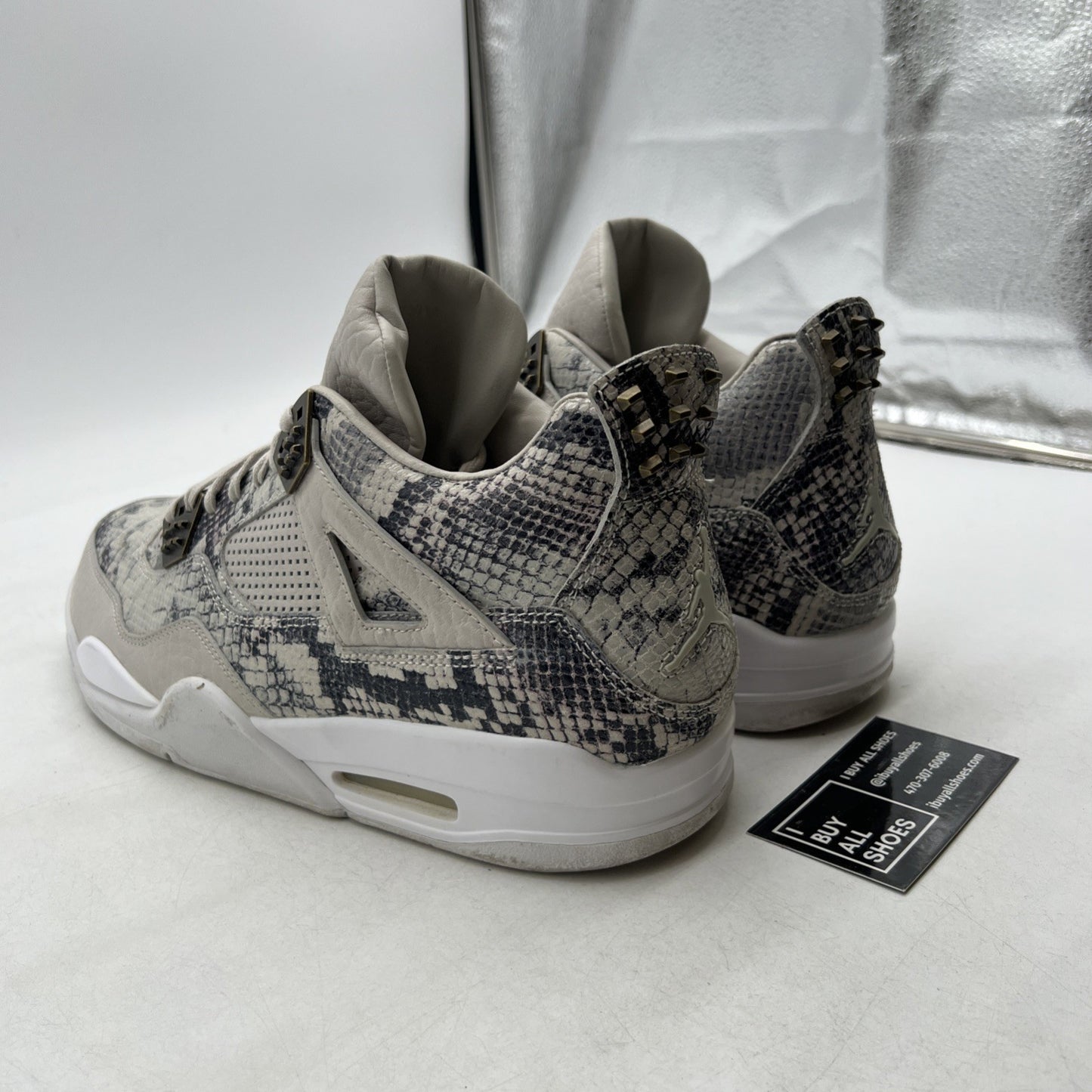 Size 14 - Air Jordan 4 Retro Premium Snakeskin (819139-030)