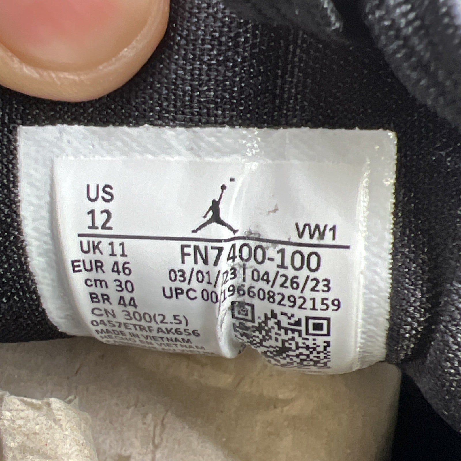 Size 12 - Jordan Luka 2 TB Black White (FN7400-100)