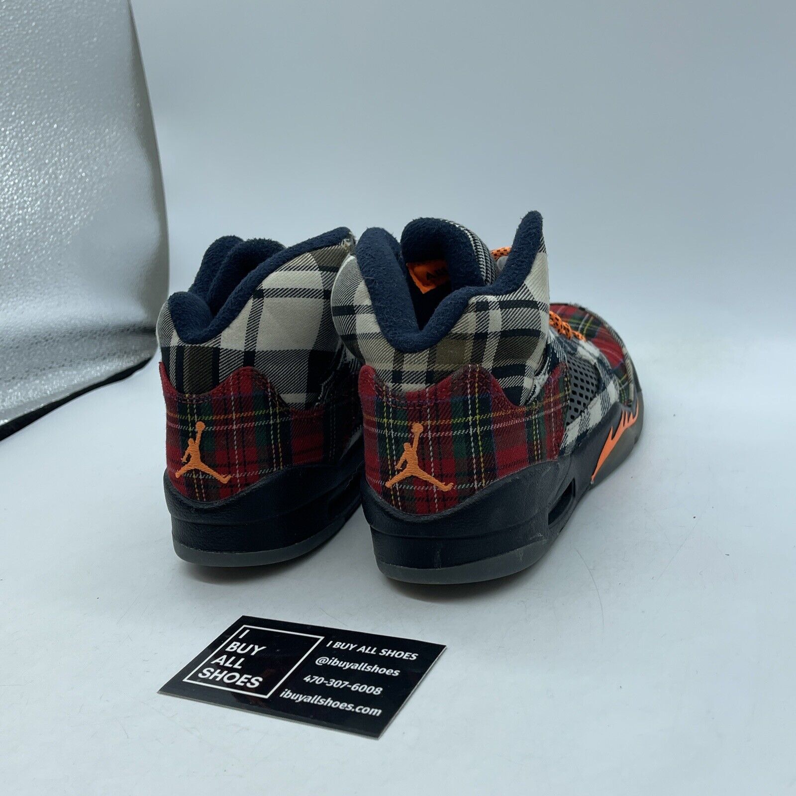 Size 4.5Y (GS) - Jordan 5 Retro Mid Plaid Brown Red Orange Suede (FD4812-008)