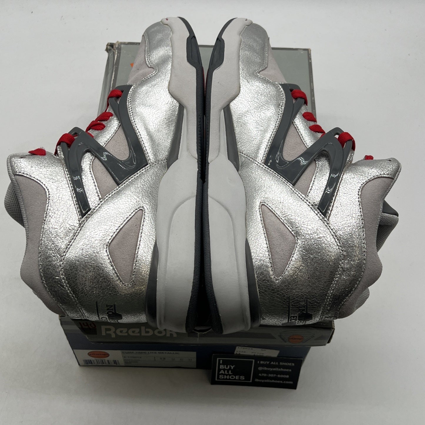 Size 13 - Reebok Pump Omni Lite Metallic Silver (4-175014)