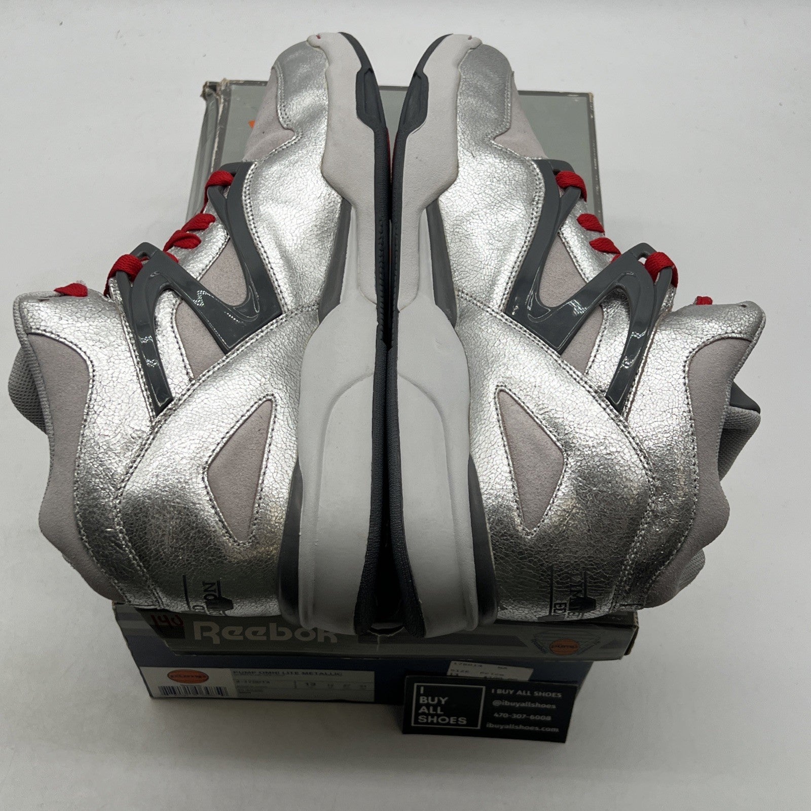 Size 13 - Reebok Pump Omni Lite Metallic Silver (4-175014)