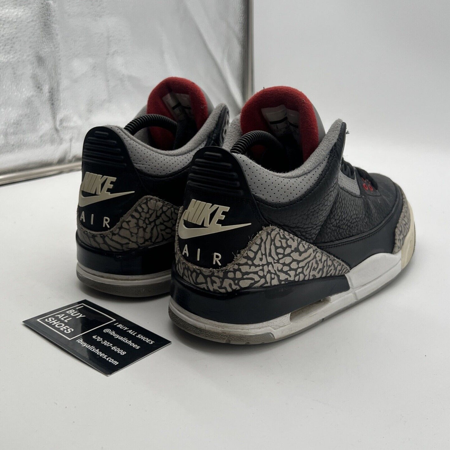 Size 8 - Air Jordan 3 Retro OG Mid Black Cement (854262-001)