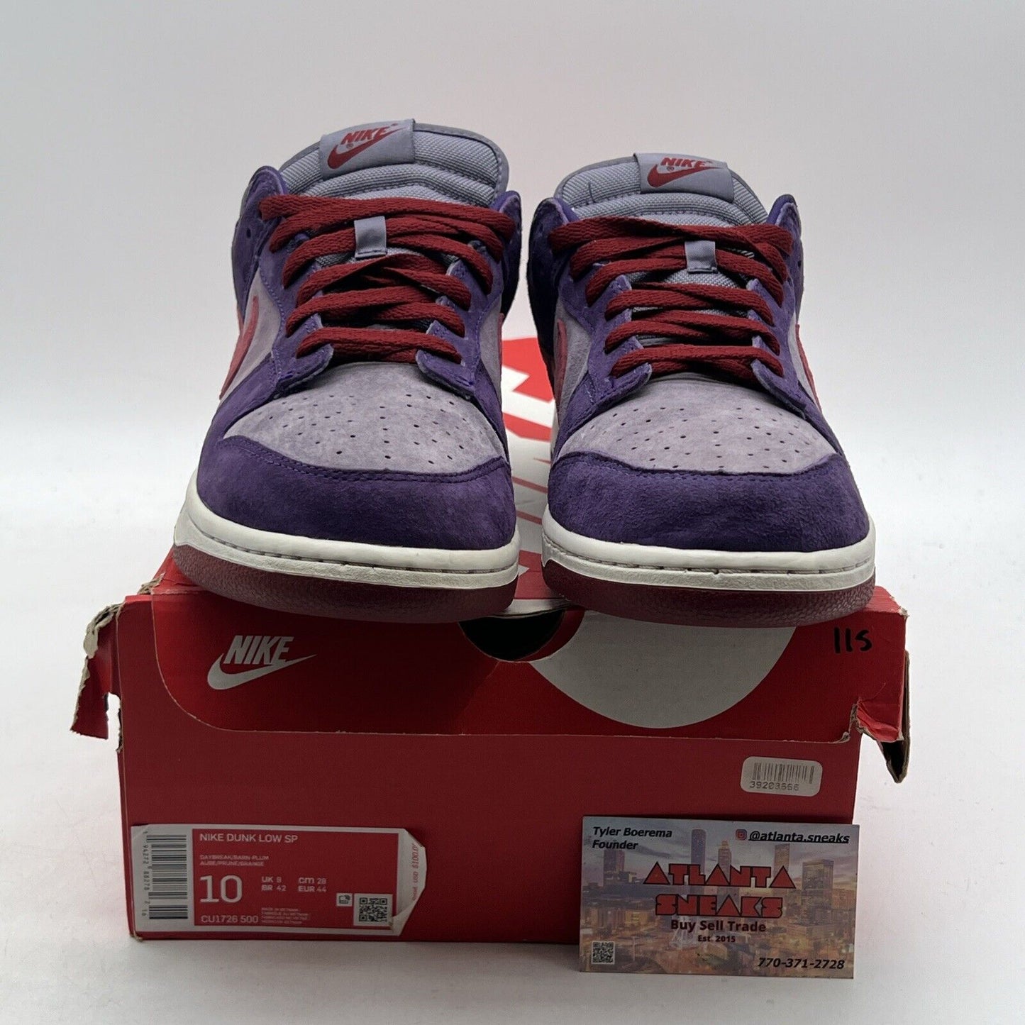 Size 10 - Nike Dunk Retro Vol. 1 SP 2020 Low Plum (CU1726-500)