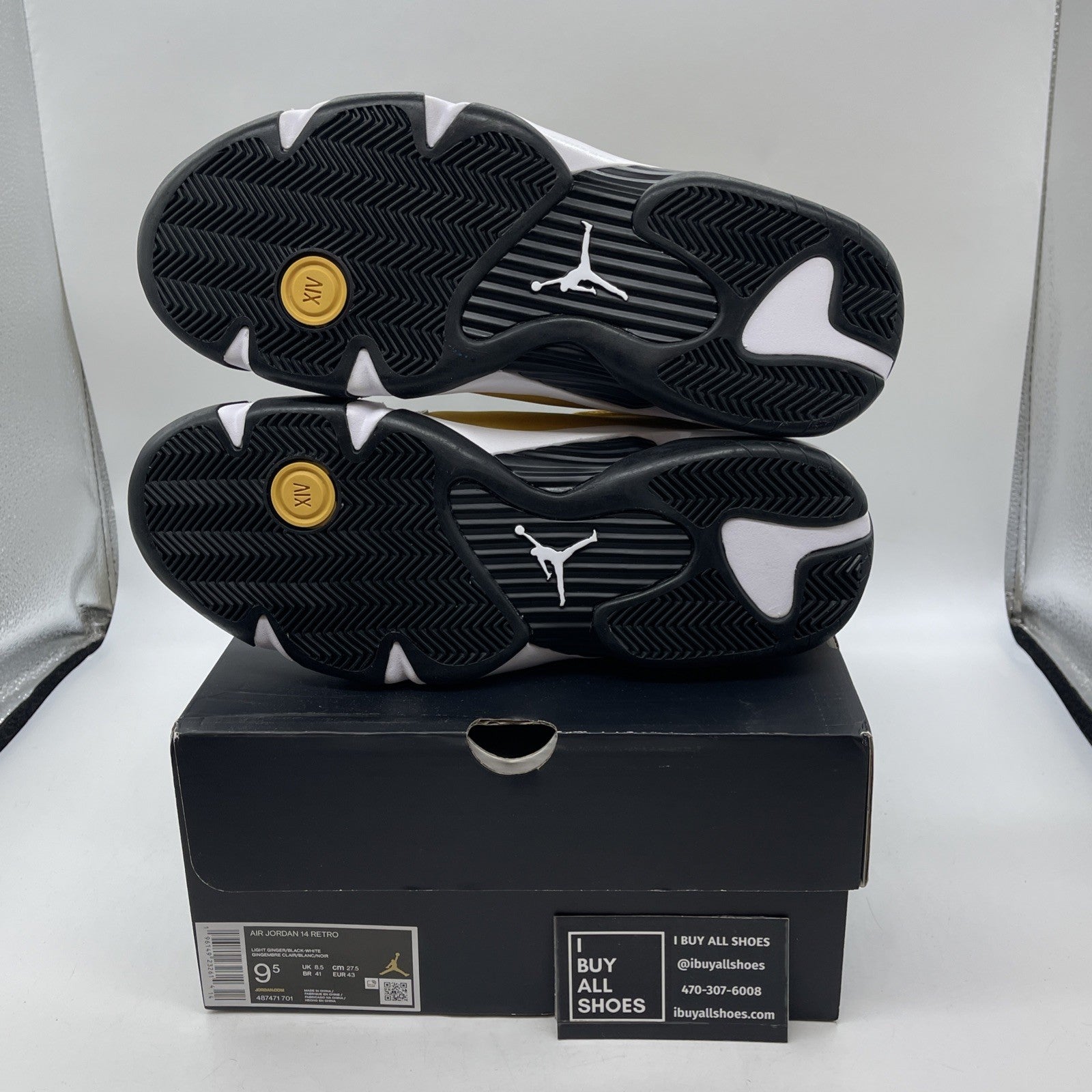 Size 9.5 - Air Jordan 14 Retro Light Ginger 2022 Suede Leather (487471-701)