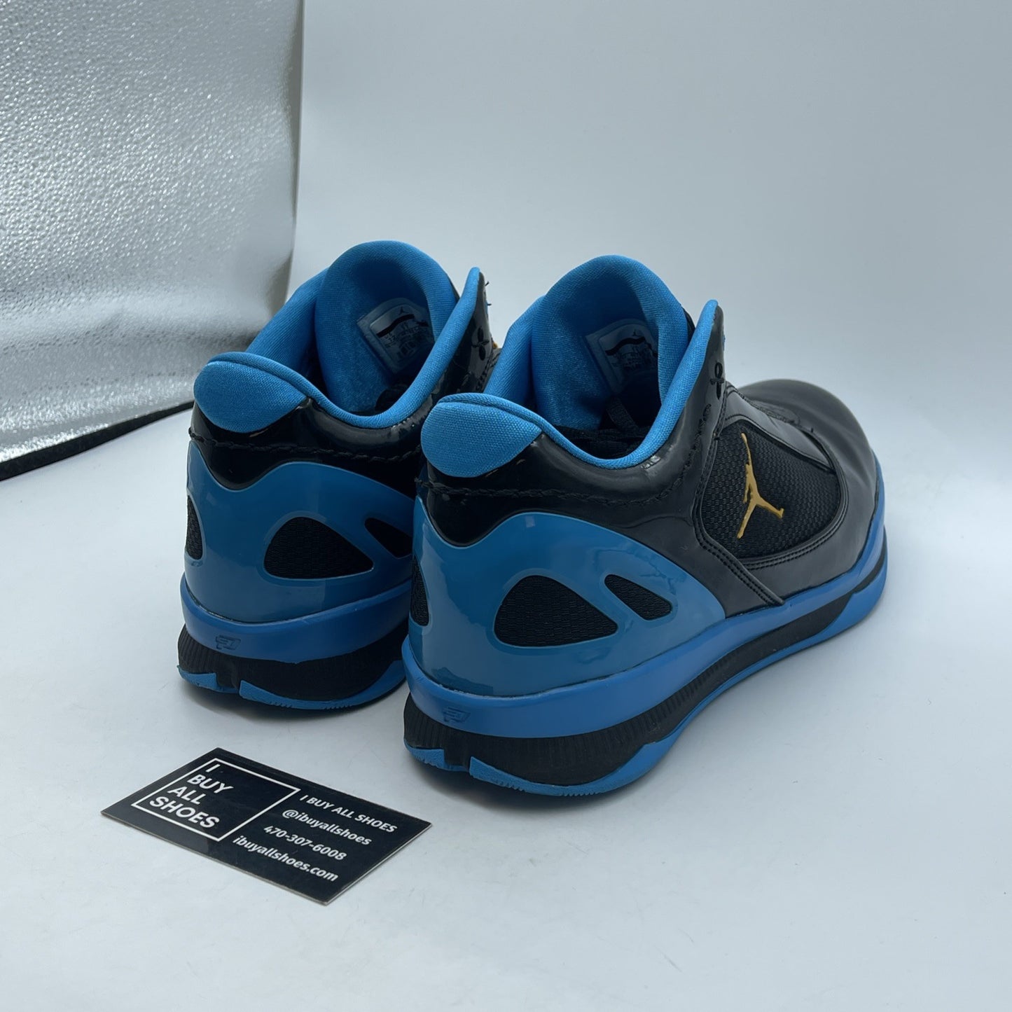 Size 12 - Jordan CP 2 Quick Black Orion Blue Black Blue (467821-015)
