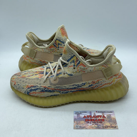 Size 9 - adidas Yeezy Boost 350 V2 Low MX Oat Blue Yellow Orange Suede (GW3773)