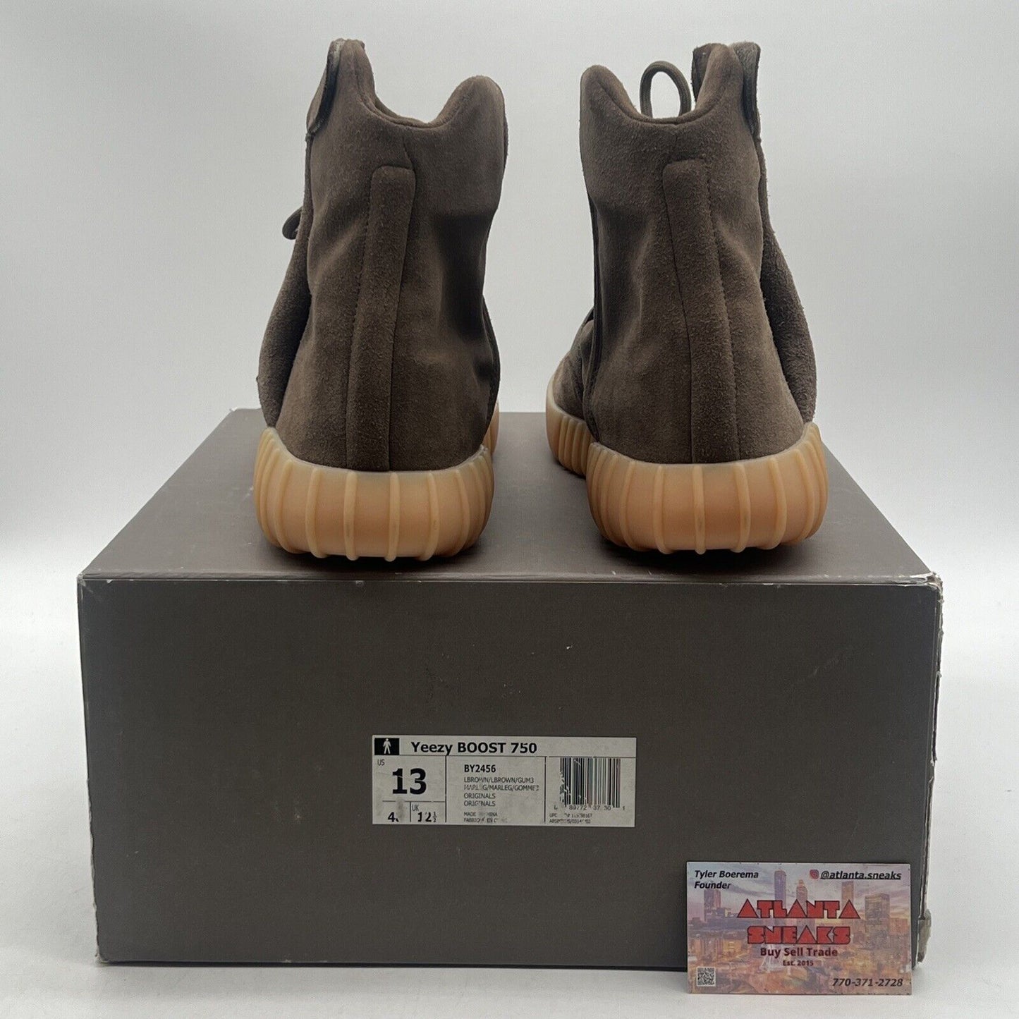 Size 13 - adidas Yeezy Boost 750 Chocolate New Suede Gum (BY2456)