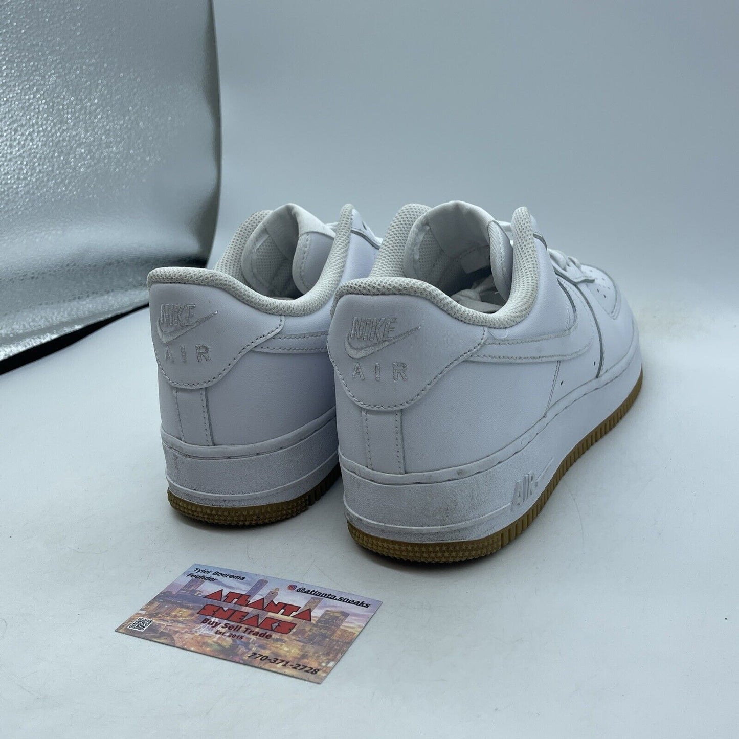 Size 9.5 - Nike Air Force 1 Low White Gum Brown Leather (DJ2739-100)