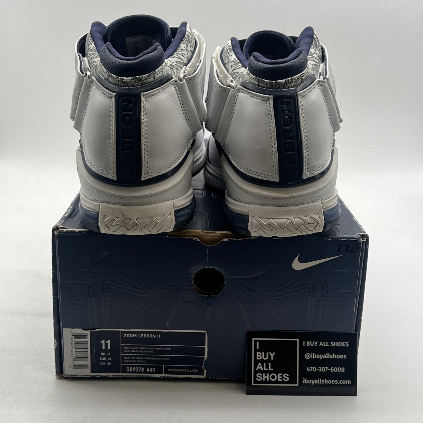 Size 11 - Nike Zoom LeBron 2 2004 USA (309378-441)