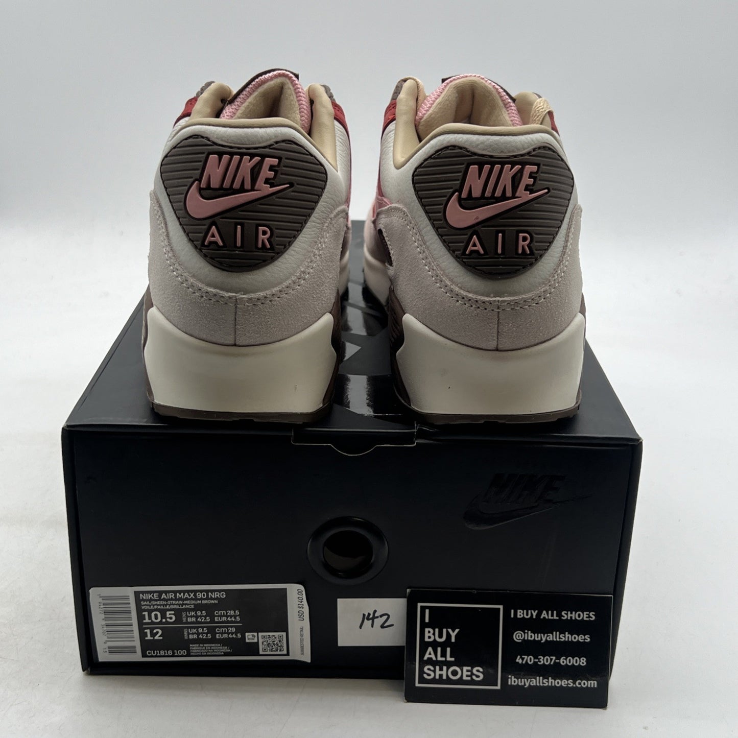 Size 10.5 - Nike DQM x Air Max 90 2021 Bacon (CU1816-100)