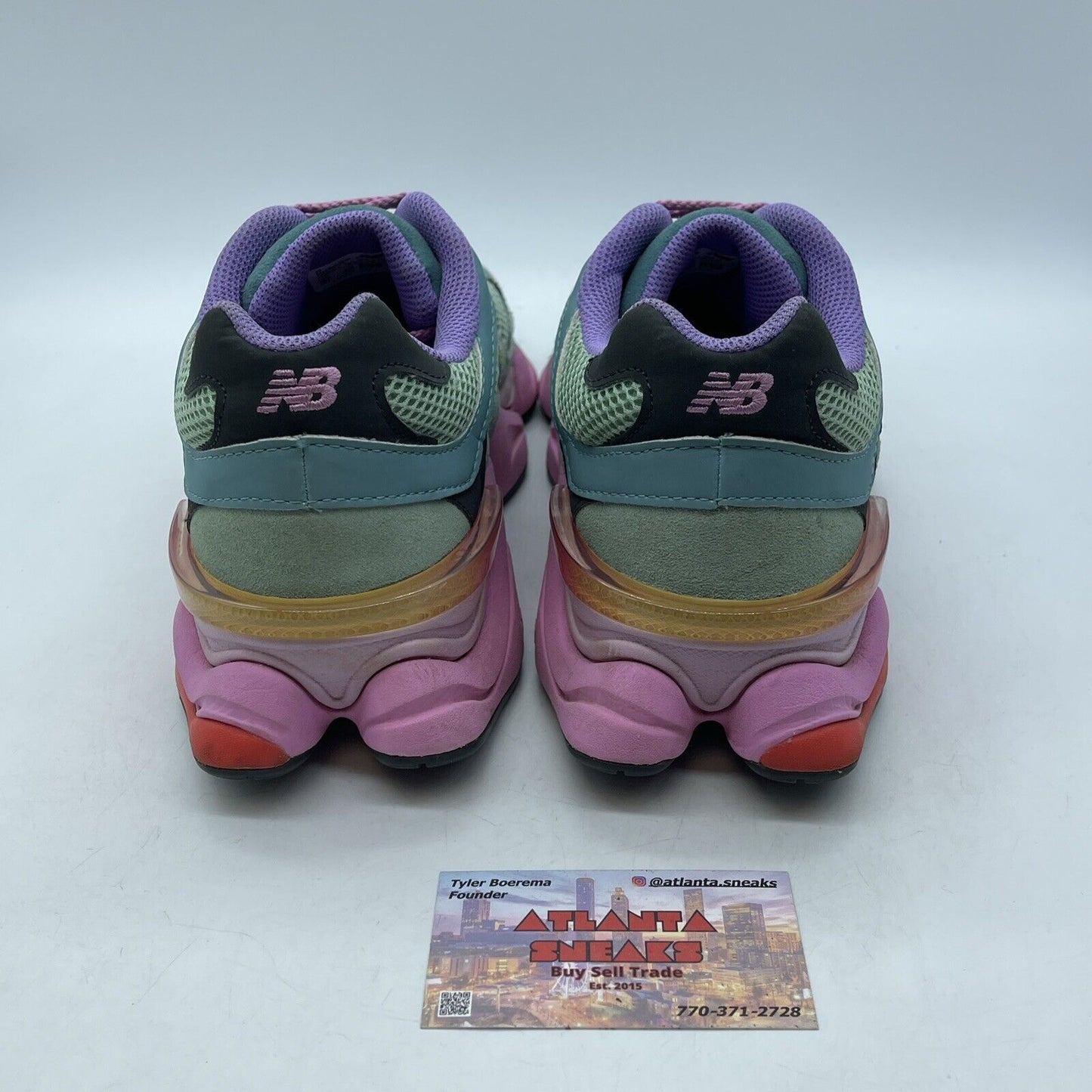 Size 10 - New Balance 9060 Warped Blue Black Pink Purple Red Suede (U9060WRB)
