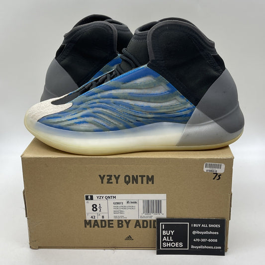 Size 8.5 - adidas Yeezy Quantum Frozen Blue Grey Black Tan (GZ8872)
