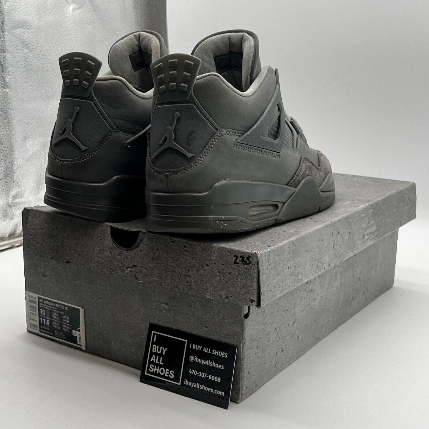 Size 10 - Air Jordan 4 Retro 2024 Paris Olympics Wet Cement (FQ7928-001)